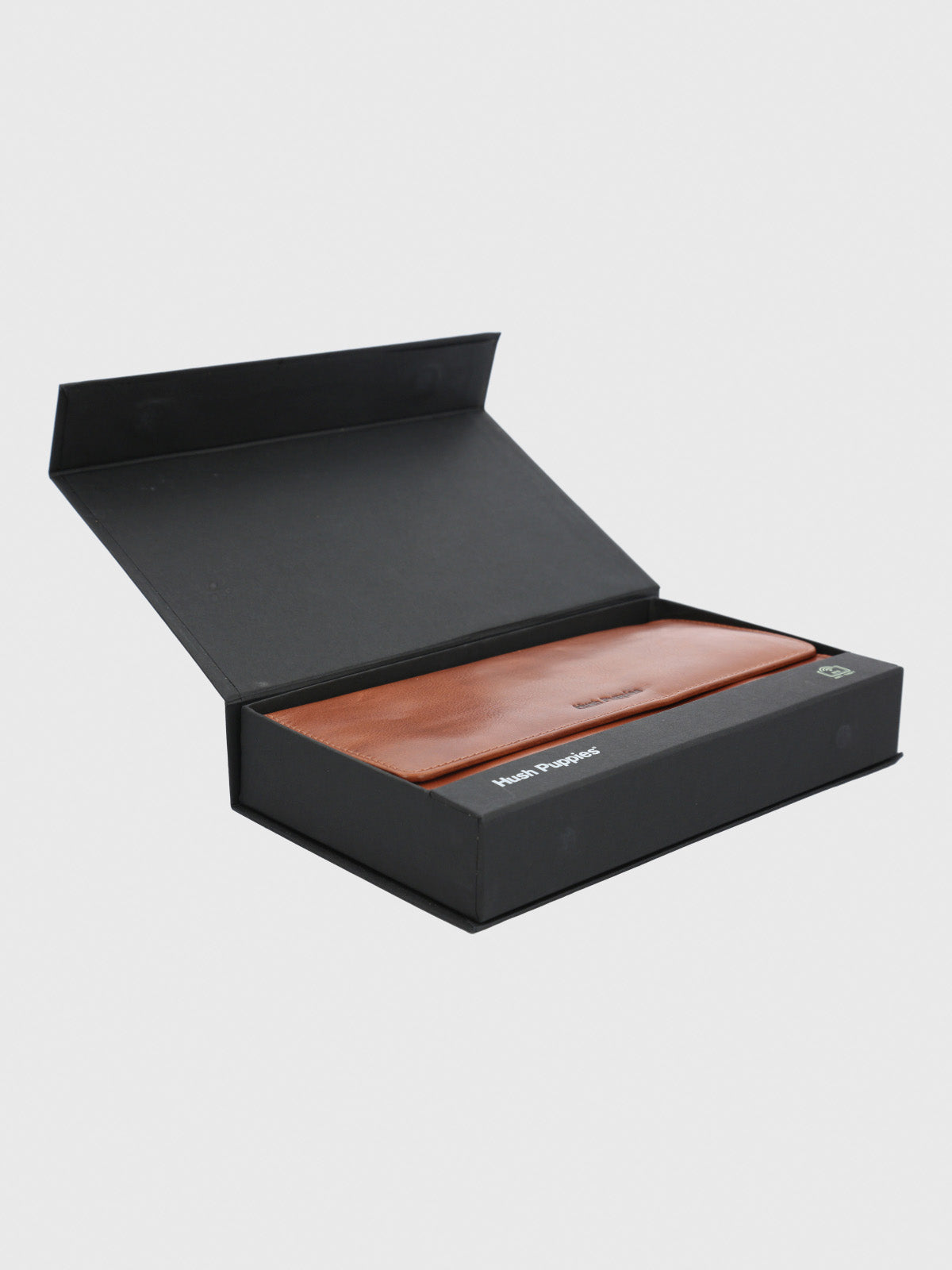 Billetera Cuero Mujer Om Farrow Strap Café Hush Puppies