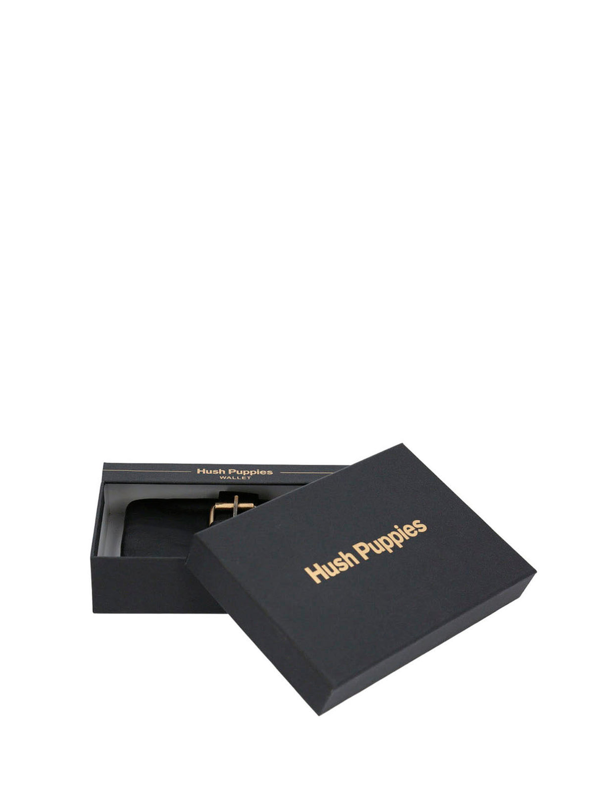 Billetera Cuero Mujer Ty Finney Buckle Negro Hush Puppies