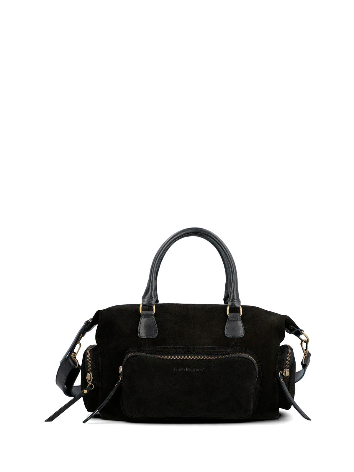 Cartera Cuero Mujer Ethan Cross Negro Hush Puppies