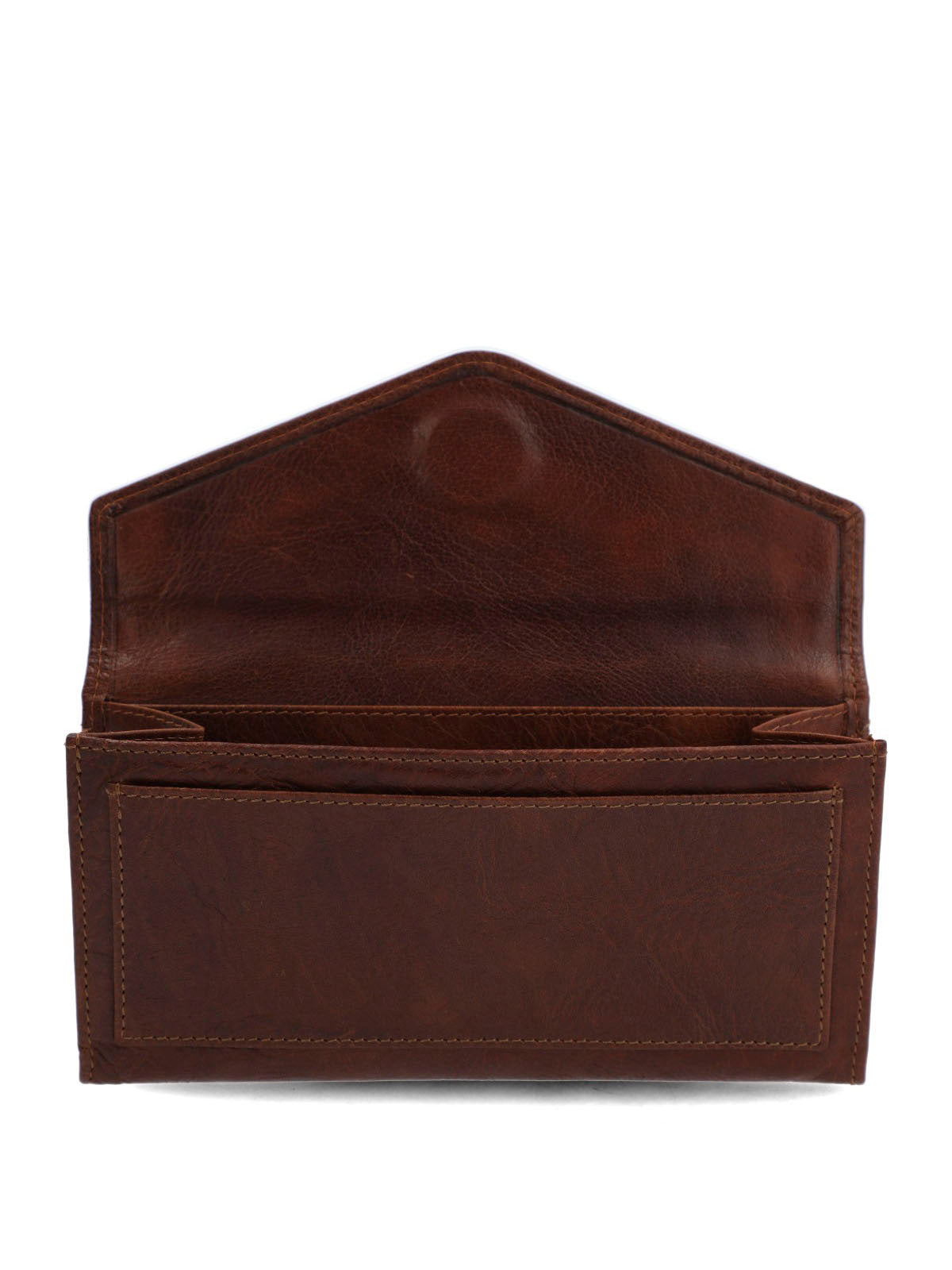 Billetera Cuero Mujer Vn Grady Flap Café Hush Puppies