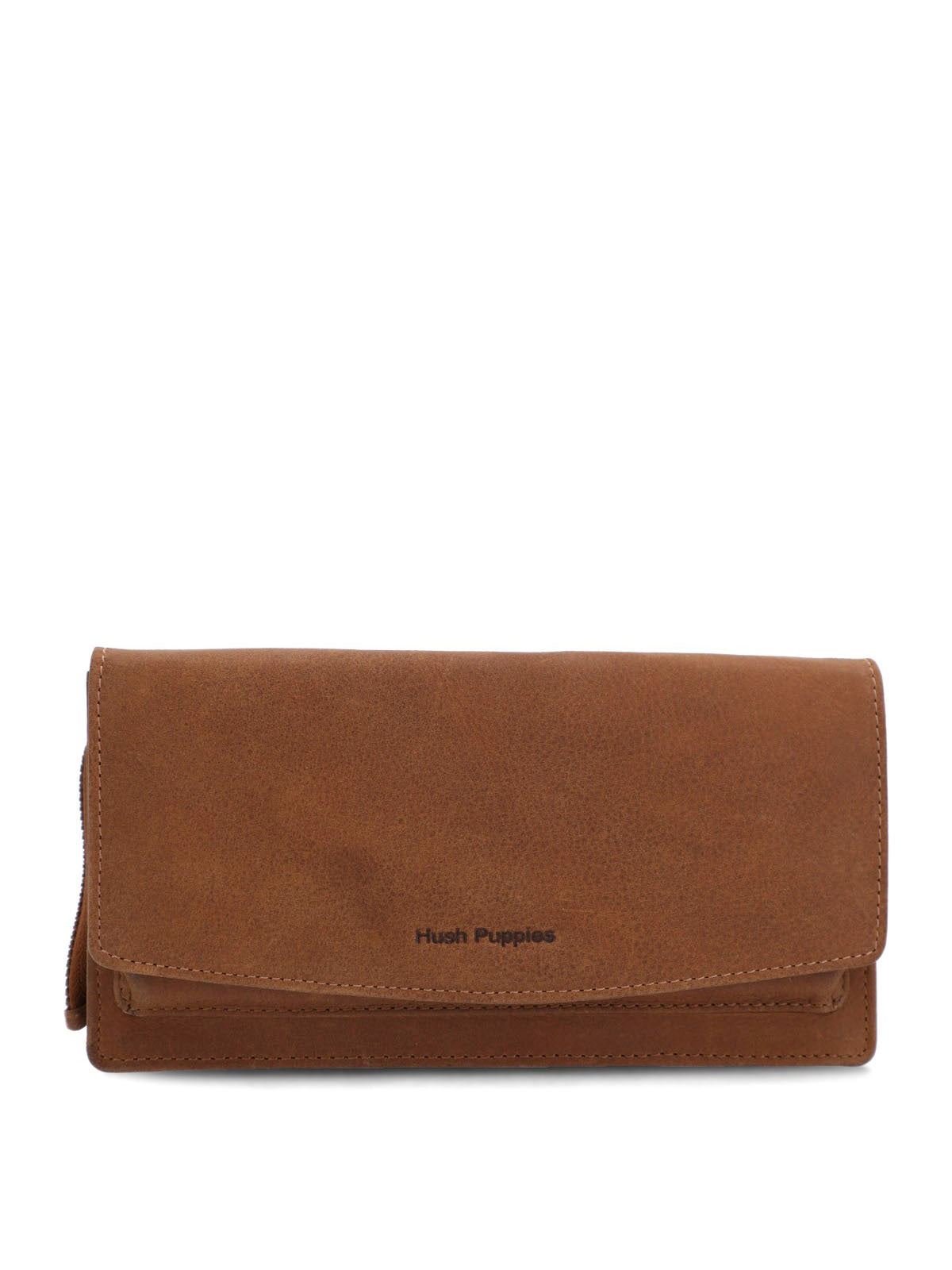 Billetera Cuero Mujer Garrett Cross Café Hush Puppies