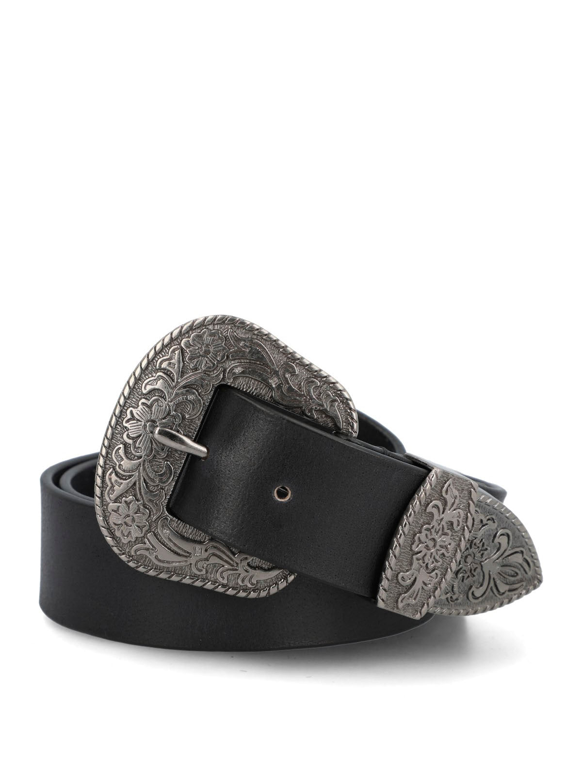 Cinturon Cuero Mujer Hpw Texas Negro Hush Puppies