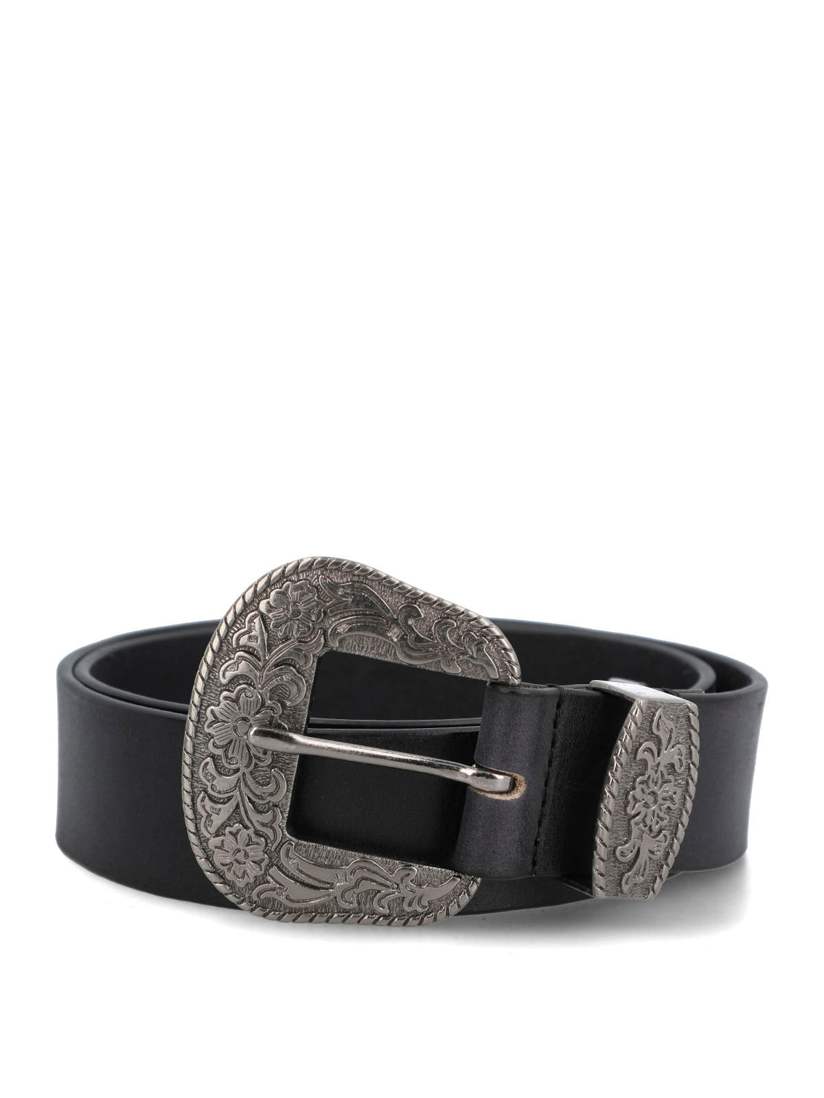 Cinturon Cuero Mujer Hpw Texas Negro Hush Puppies