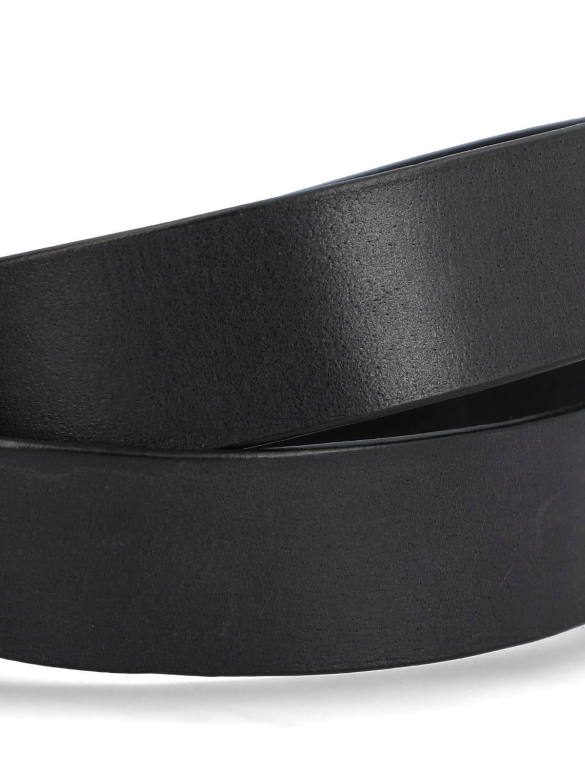 Cinturon Cuero Mujer Hpw Texas Negro Hush Puppies