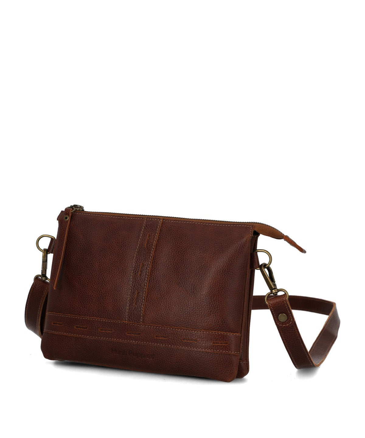 Cartera Cuero Mujer Fausta Cross Café