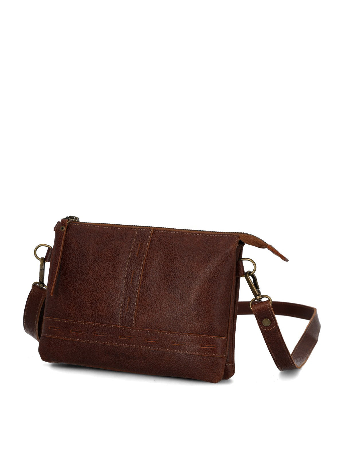 Cartera Cuero Mujer Fausta Cross Café
