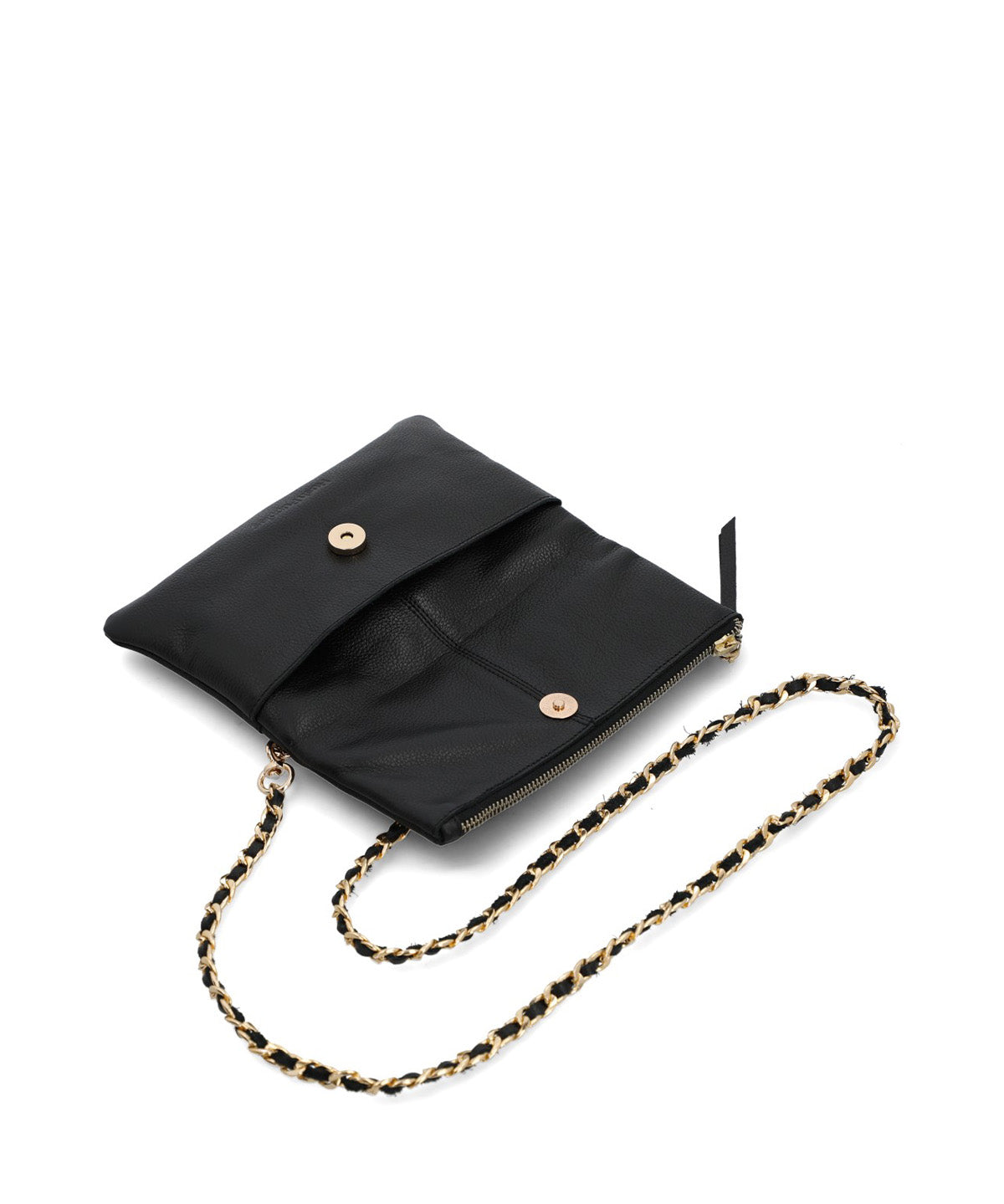 Cartera Cuero Mujer Funny Cross Negro