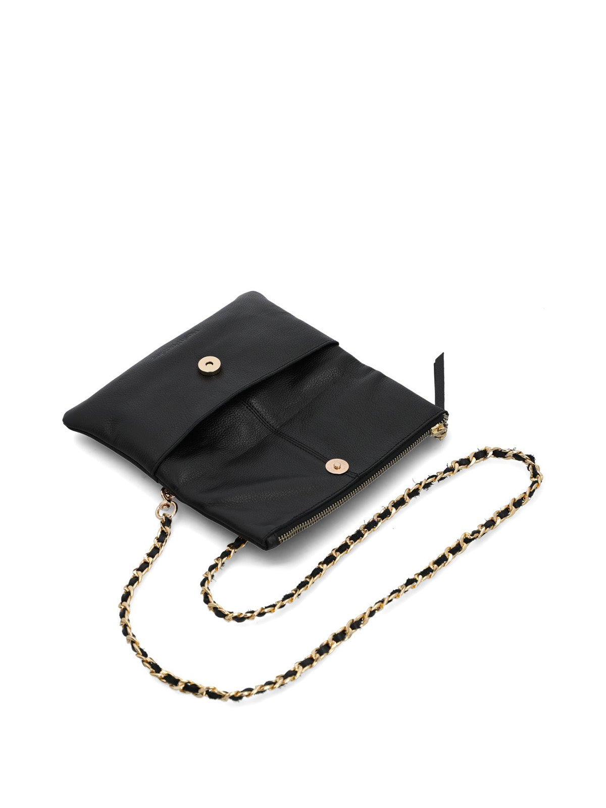 Cartera Cuero Mujer Funny Cross Negro