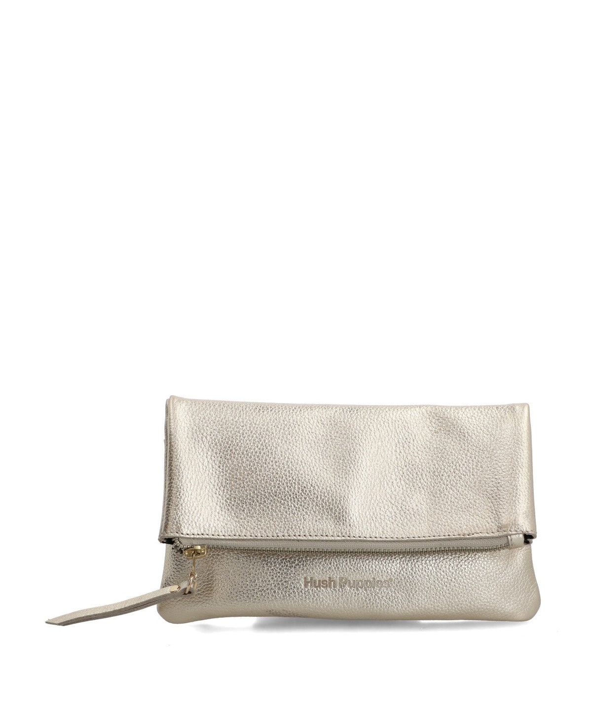 Cartera Cuero Mujer Funny Cross Metalizado