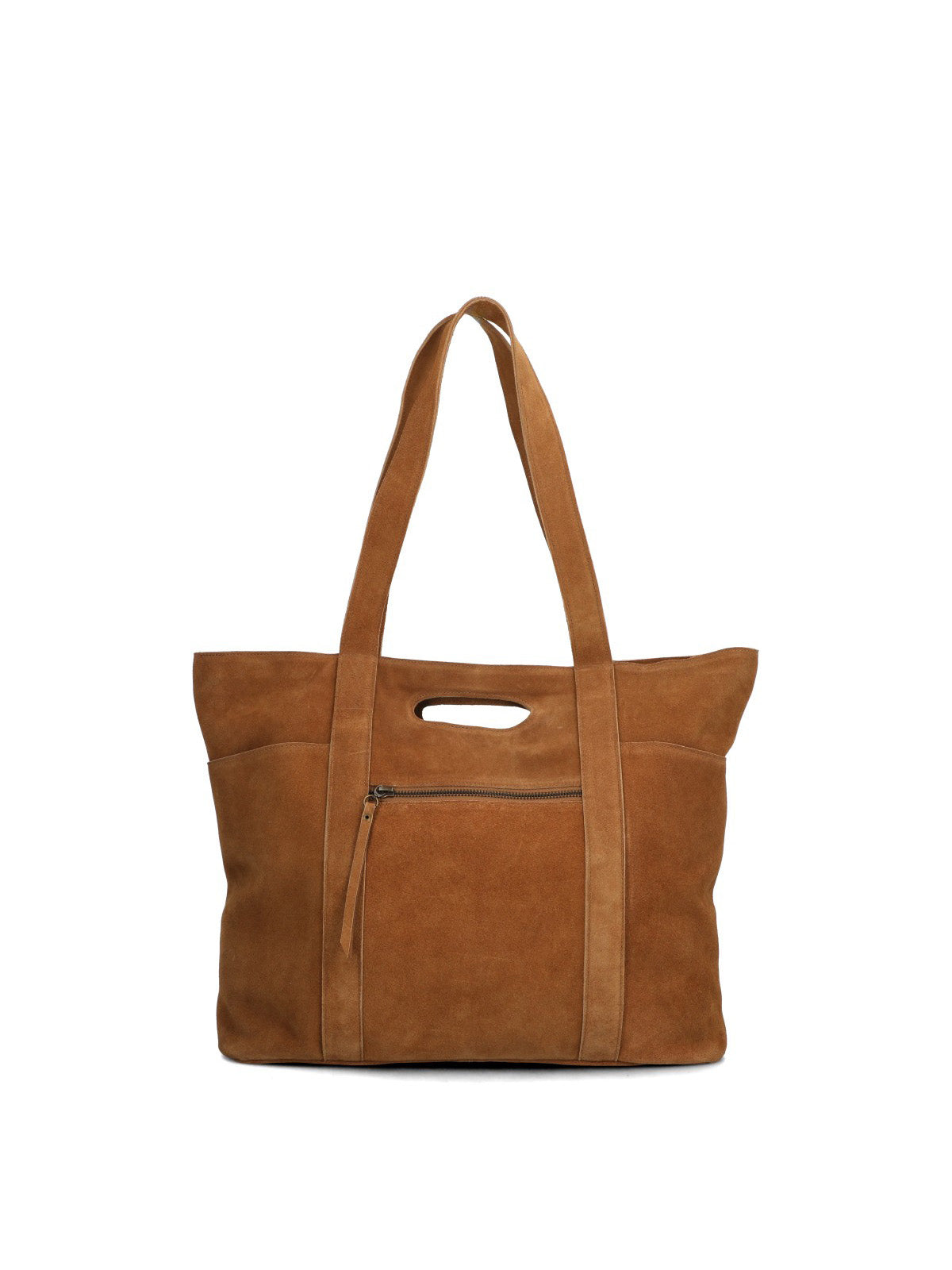 Cartera Cuero Mujer Ferney Tote Café