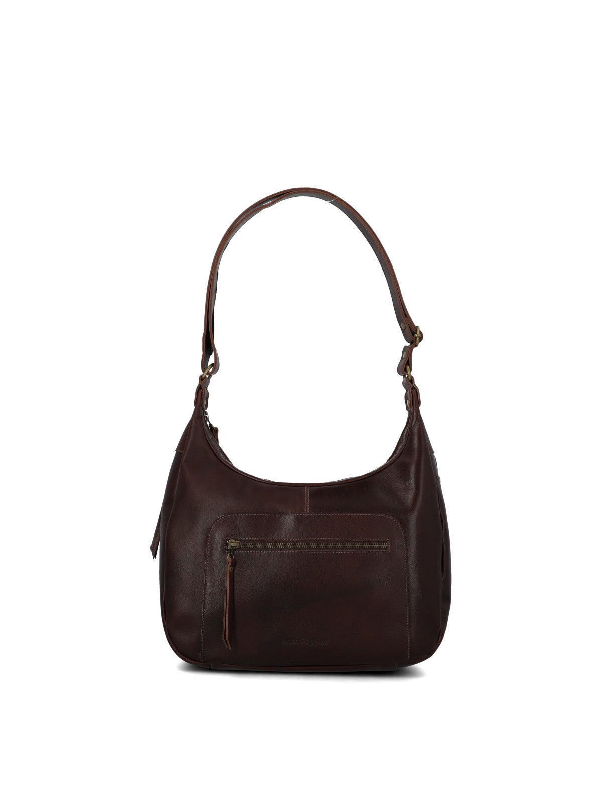 Cartera Cuero Mujer Fatma Hobo Café