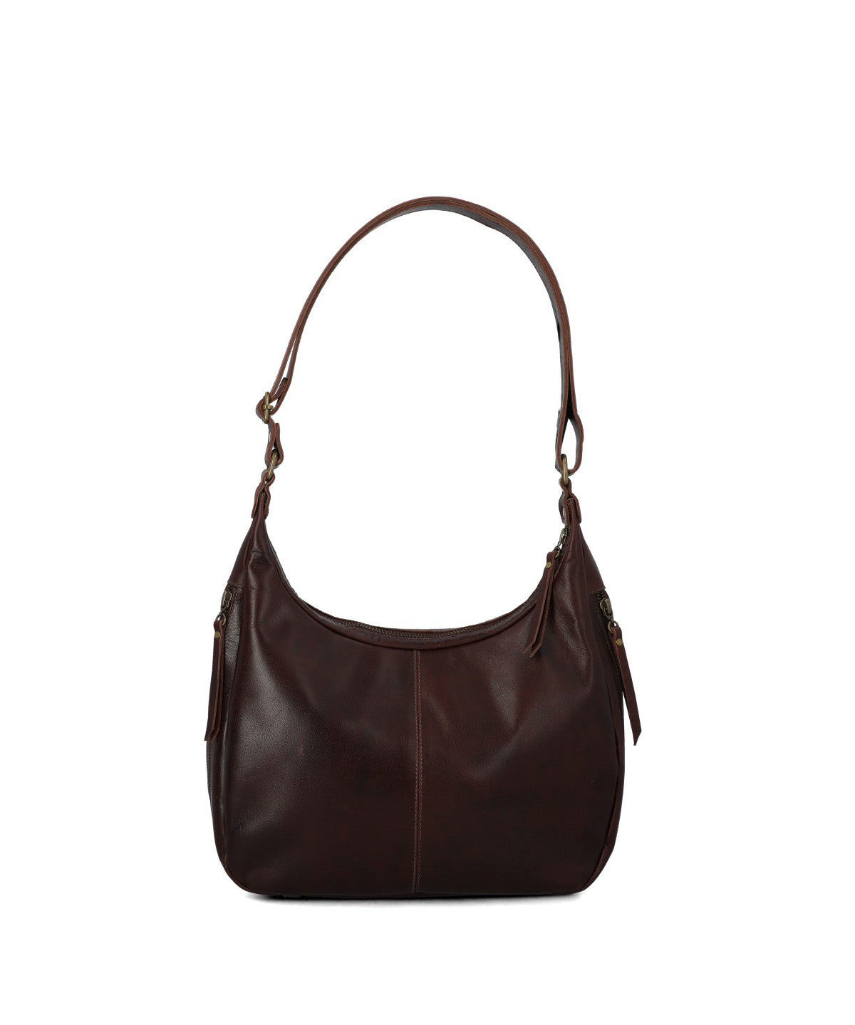 Cartera Cuero Mujer Fatma Hobo Café