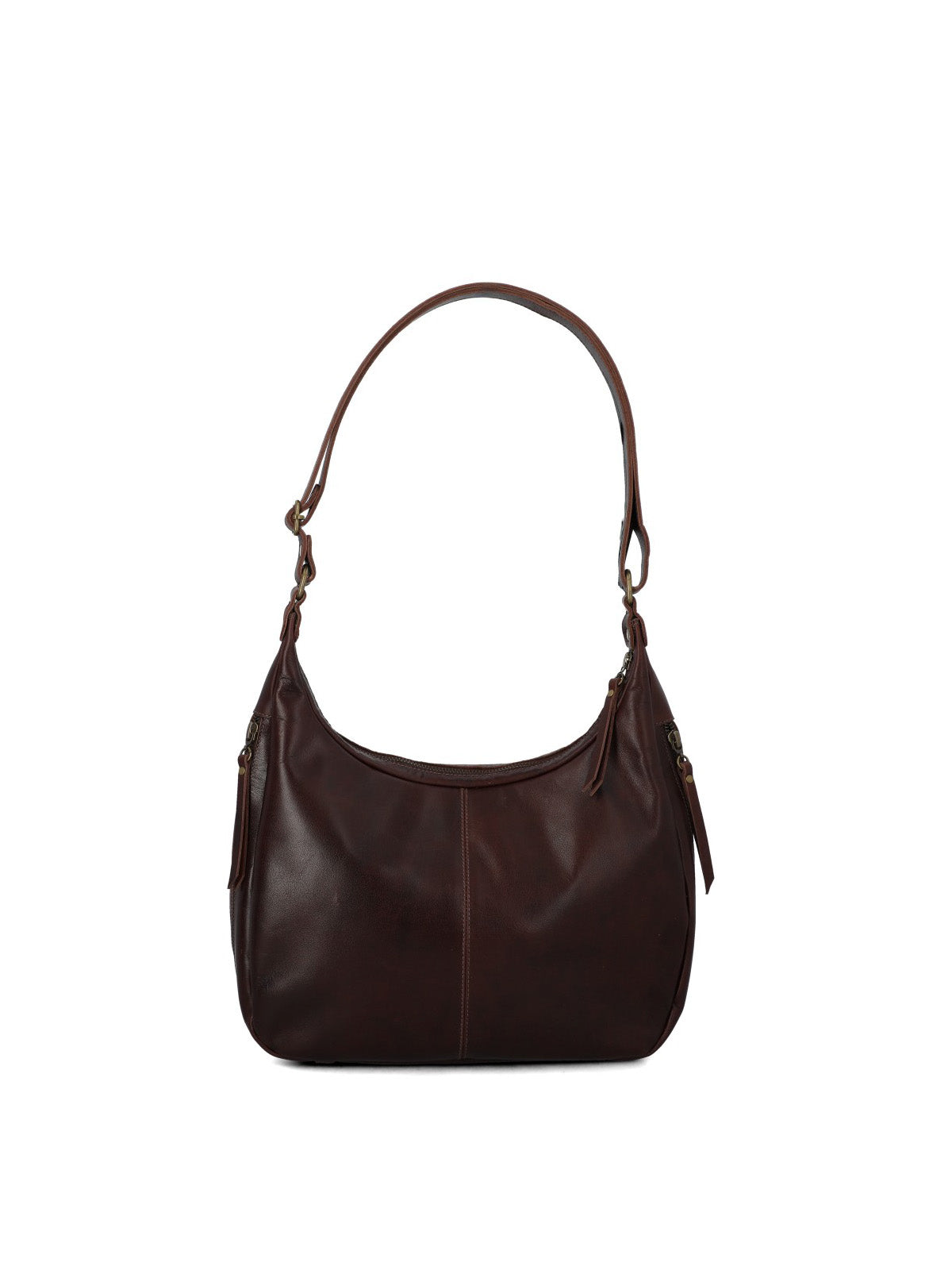 Cartera Cuero Mujer Fatma Hobo Café