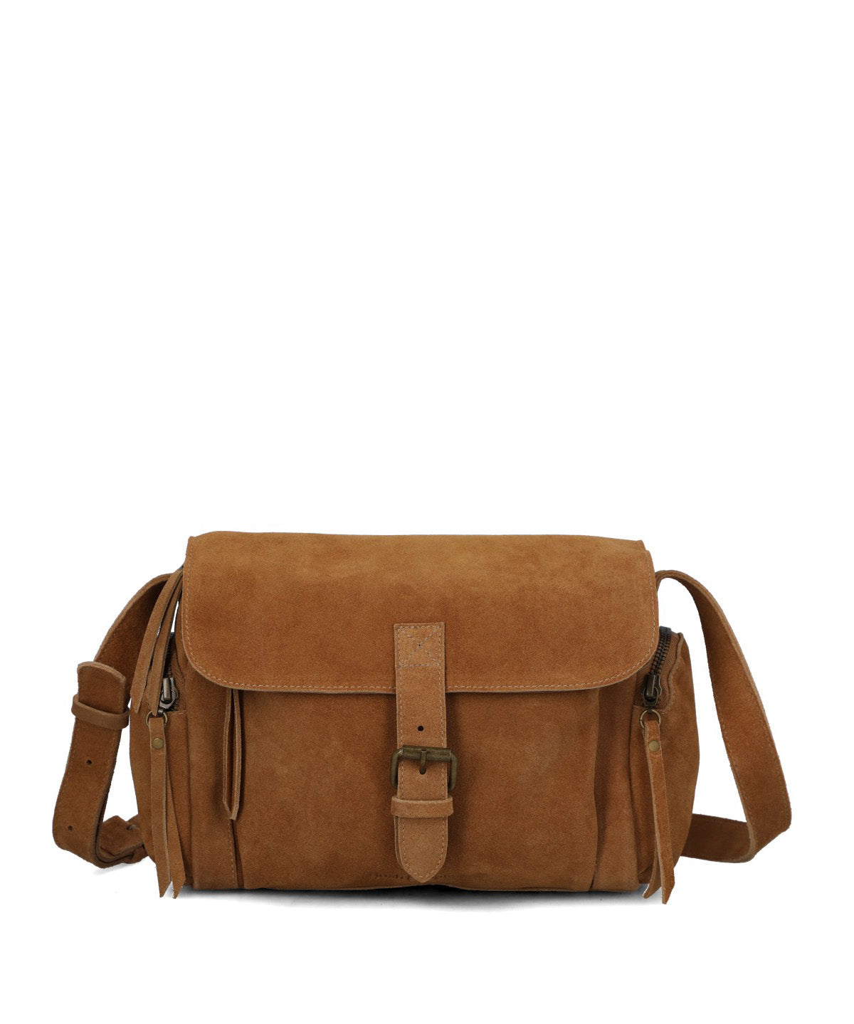 Cartera Cuero Mujer Ferney Cross Café