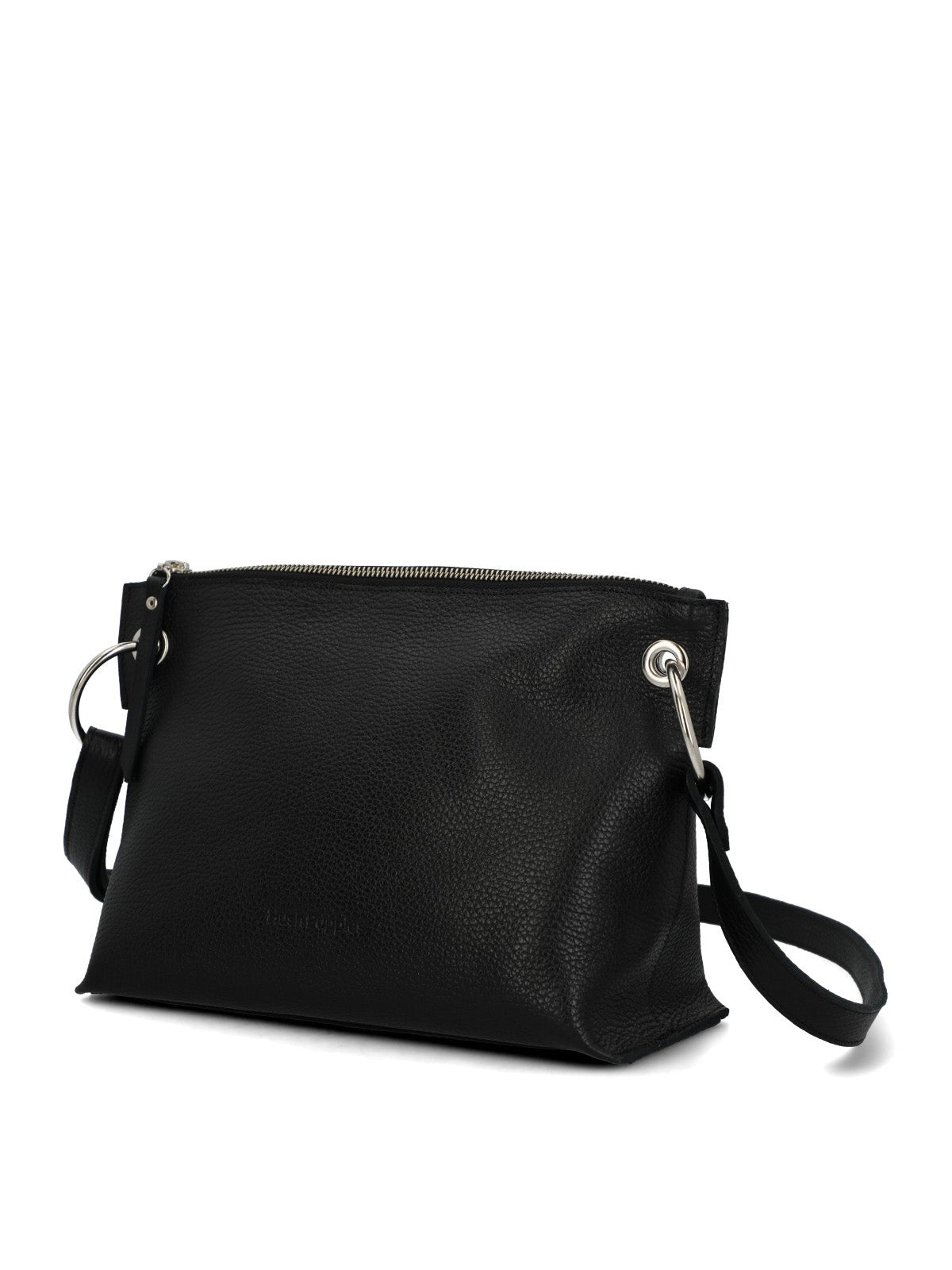 Cartera Cuero Mujer Fabia Cross Negro