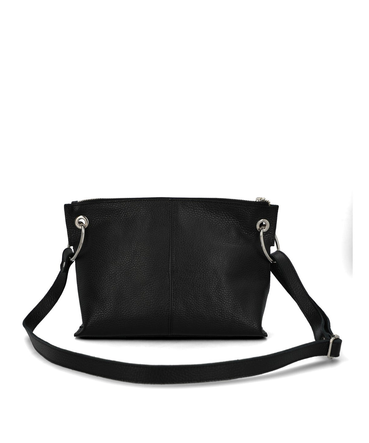Cartera Cuero Mujer Fabia Cross Negro