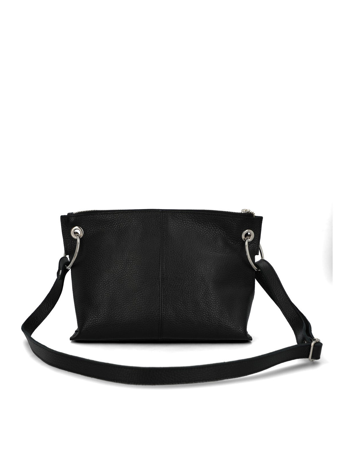 Cartera Cuero Mujer Fabia Cross Negro
