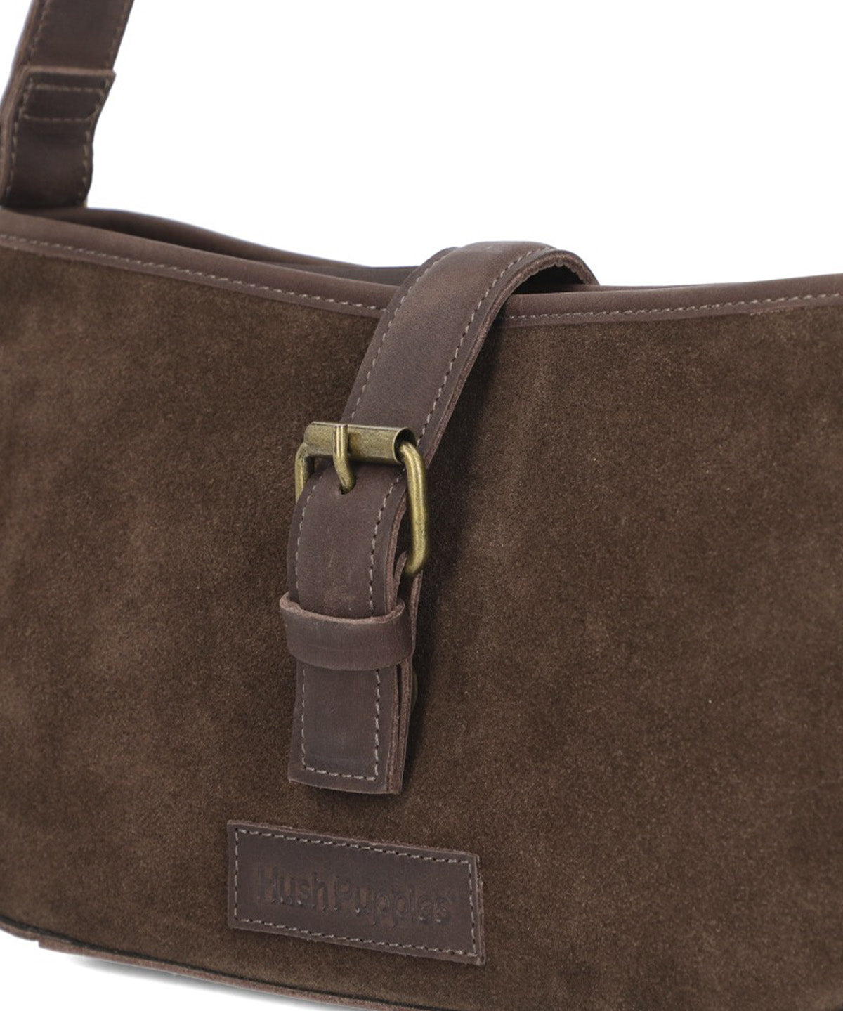 Cartera Cuero Mujer Goldie Bag Café Hush Puppies