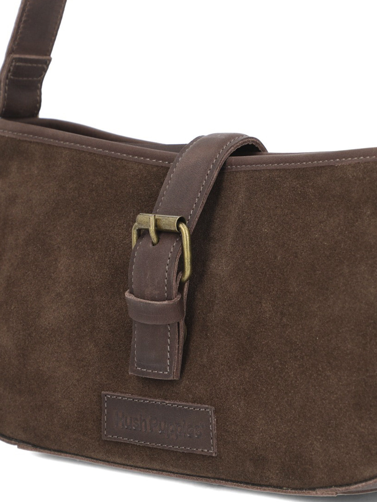 Cartera Cuero Mujer Goldie Bag Café Hush Puppies