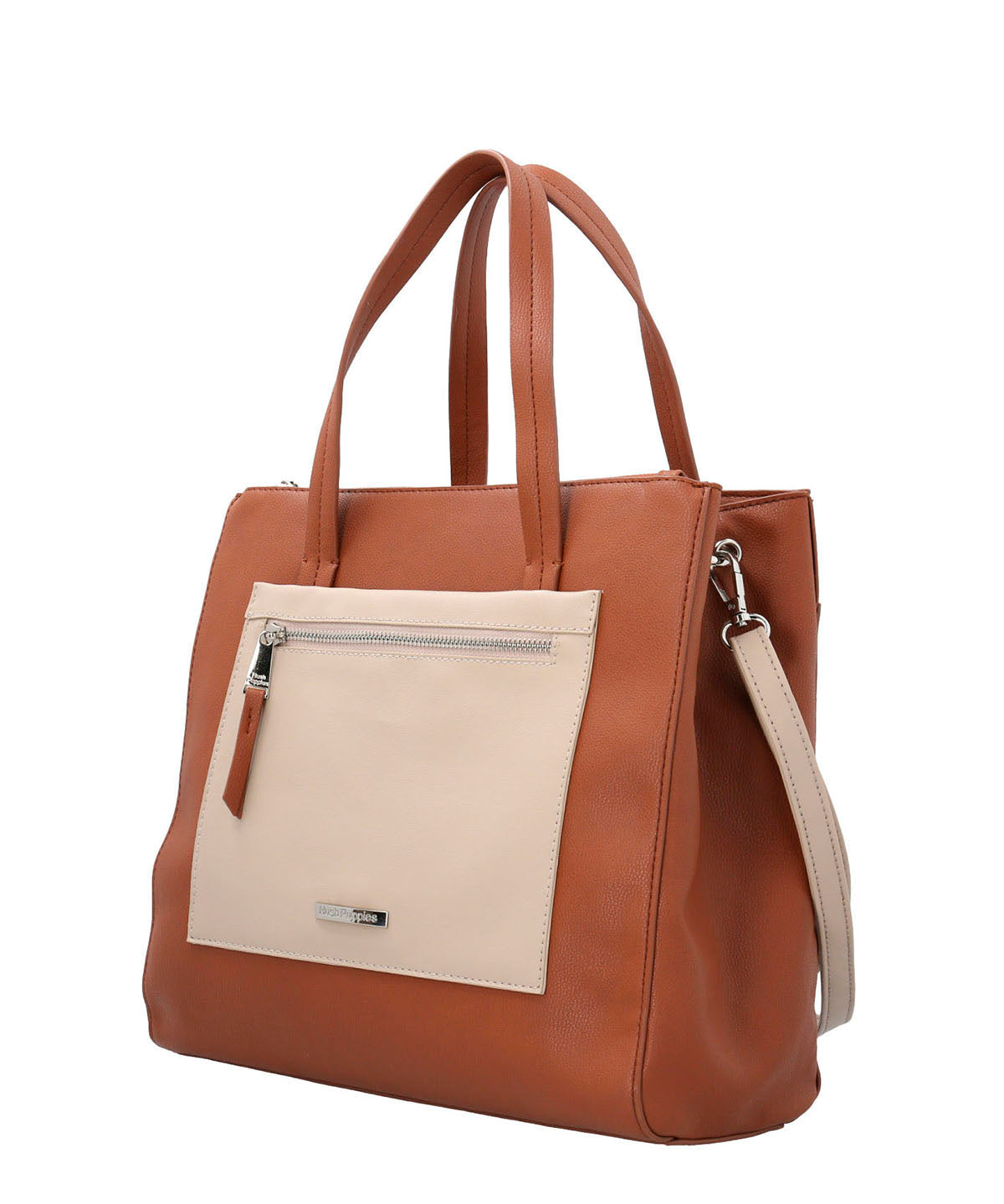 Cartera Ecocuero Mujer Barker Tote Café Hush Puppies | Hush Puppies