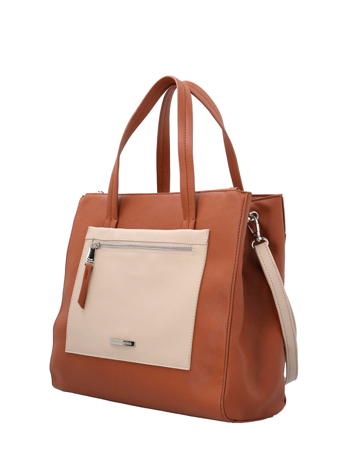 Cartera Ecocuero Mujer Barker Tote Café Hush Puppies | Hush Puppies