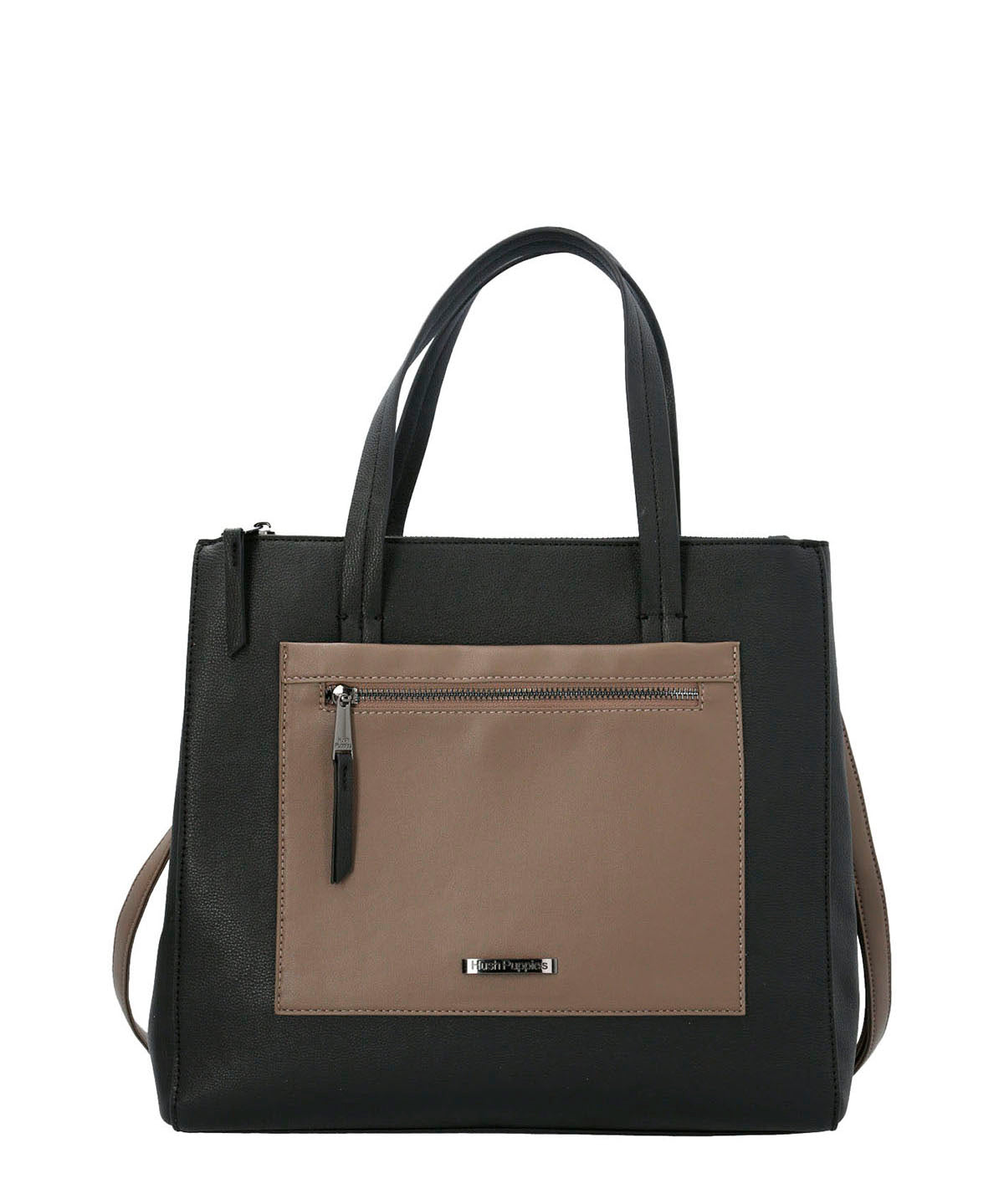 Cartera Ecocuero Mujer Barker Tote Negro Hush Puppies | Hush Puppies