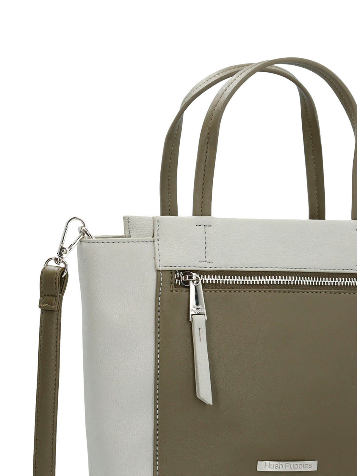 Cartera Ecocuero Mujer Bagley Cross Blanco Hush Puppies | Hush Puppies