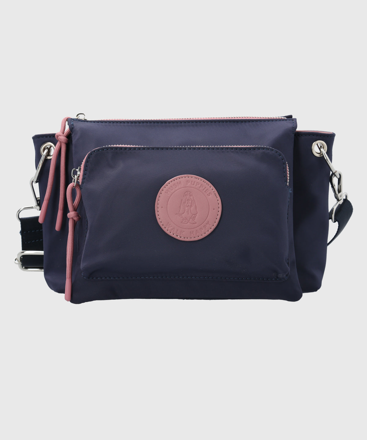 Cartera Ecocuero Mujer Roger Cross Azul Hush Puppies-Hush Puppies Chile