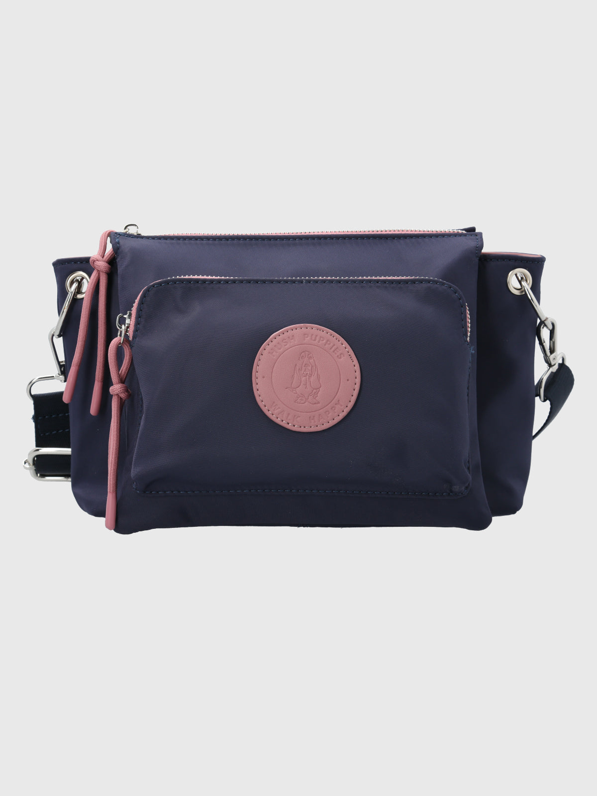 Cartera Ecocuero Mujer Roger Cross Azul Hush Puppies-Hush Puppies Chile