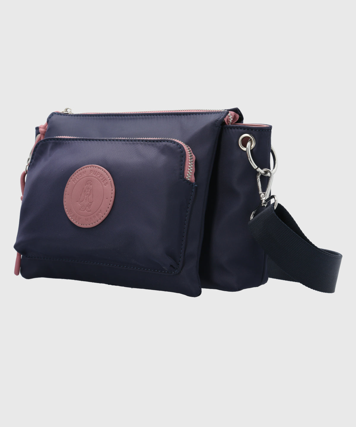 Cartera Ecocuero Mujer Roger Cross Azul Hush Puppies-Hush Puppies Chile