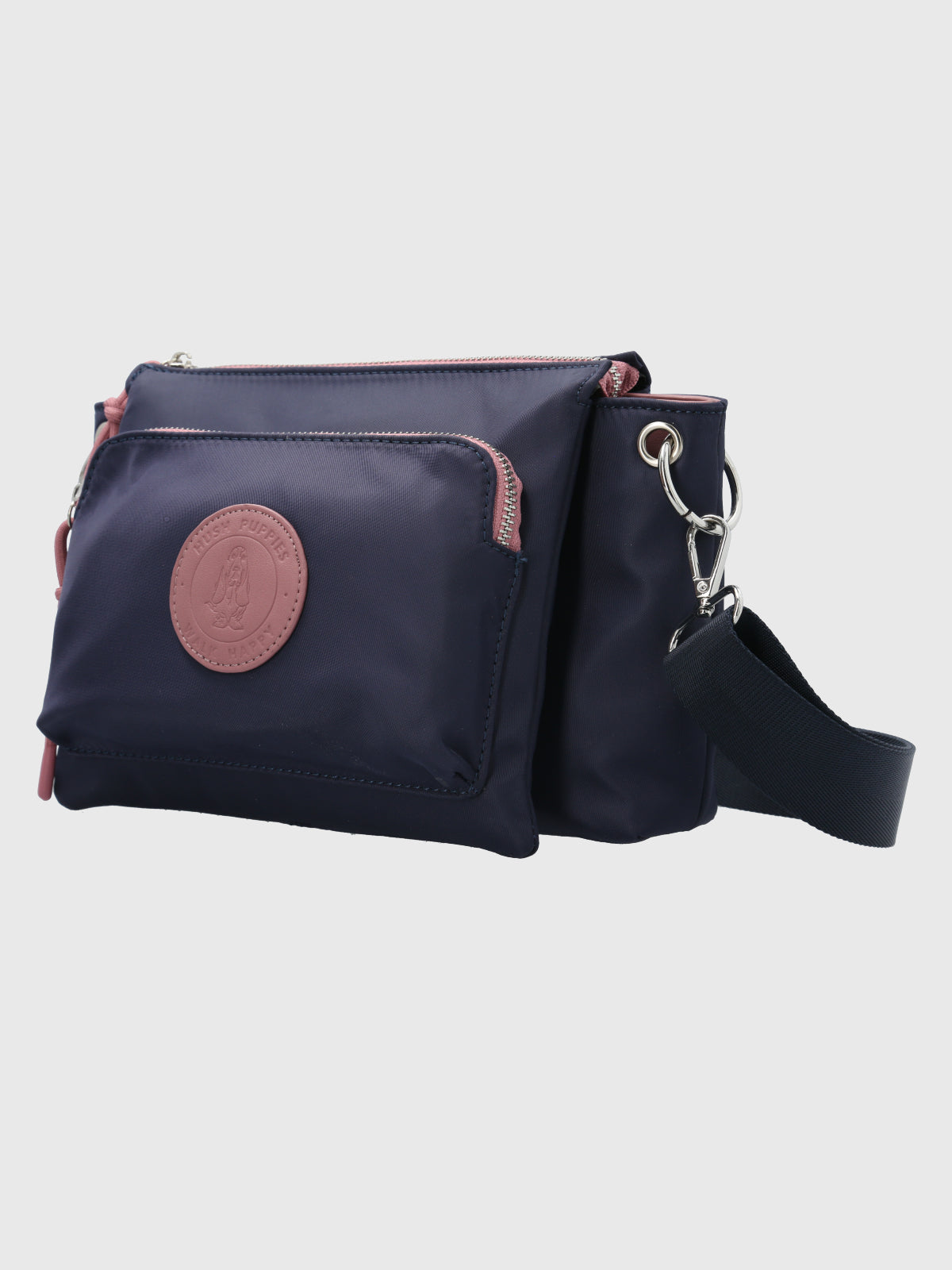 Cartera Ecocuero Mujer Roger Cross Azul Hush Puppies-Hush Puppies Chile