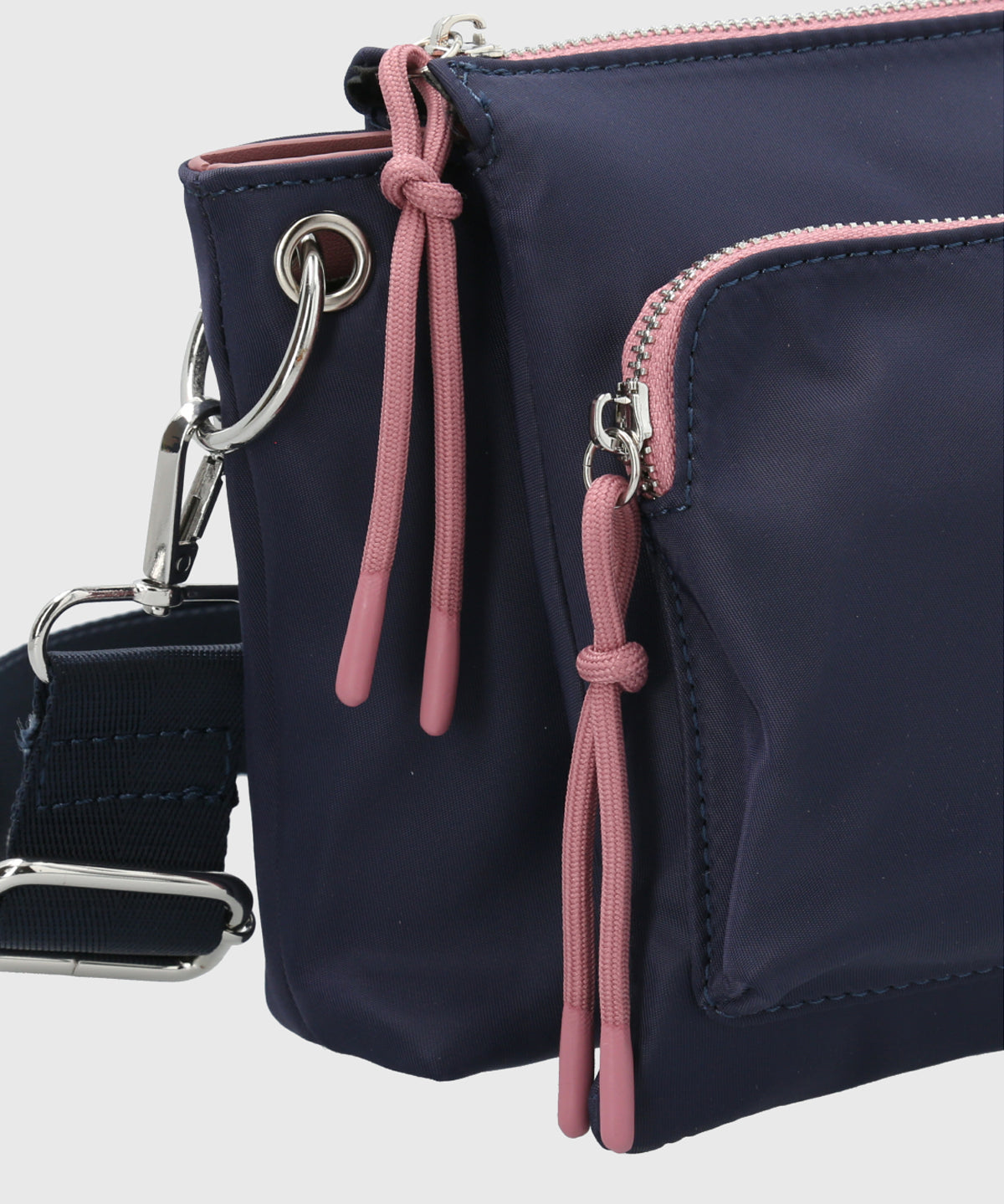 Cartera Ecocuero Mujer Roger Cross Azul Hush Puppies-Hush Puppies Chile