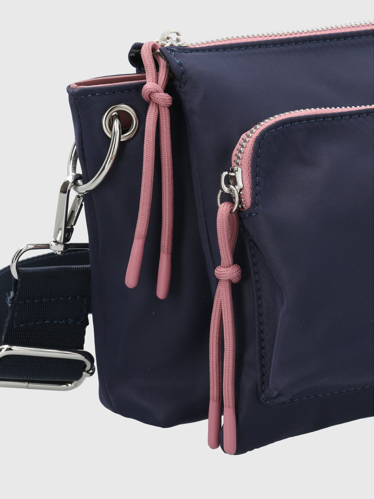 Cartera Ecocuero Mujer Roger Cross Azul Hush Puppies-Hush Puppies Chile
