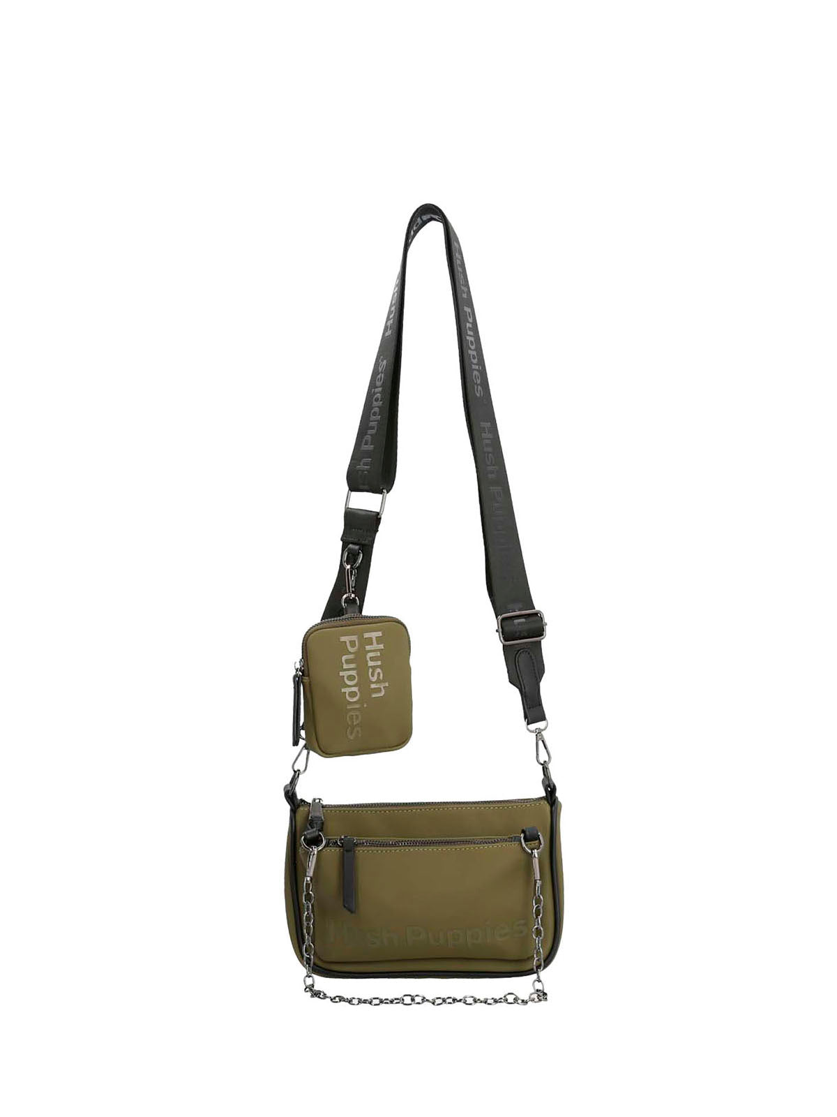 Cartera Ecocuero Mujer Hazel Cross Verde Hush Puppies | Hush Puppies
