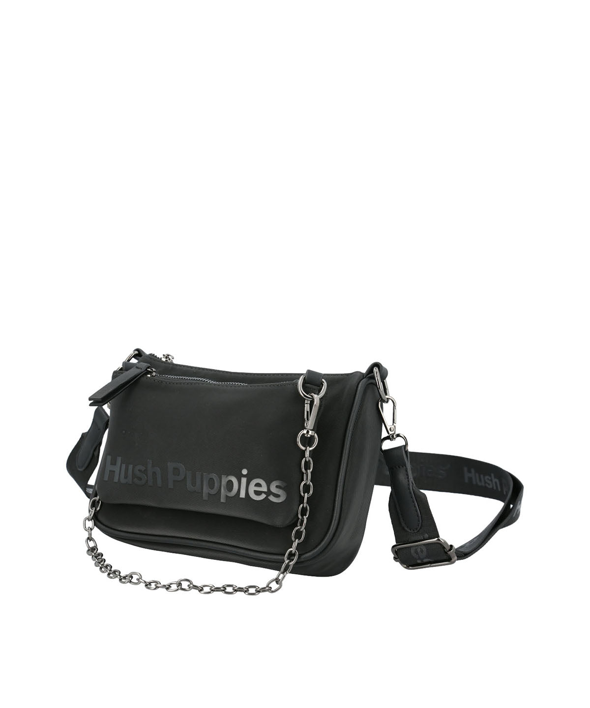Cartera Ecocuero Mujer Hazel Cross Negro Hush Puppies | Hush Puppies