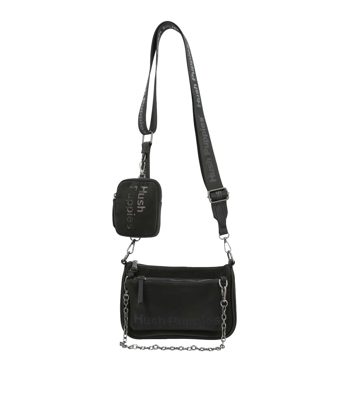 Cartera Ecocuero Mujer Hazel Cross Negro Hush Puppies | Hush Puppies