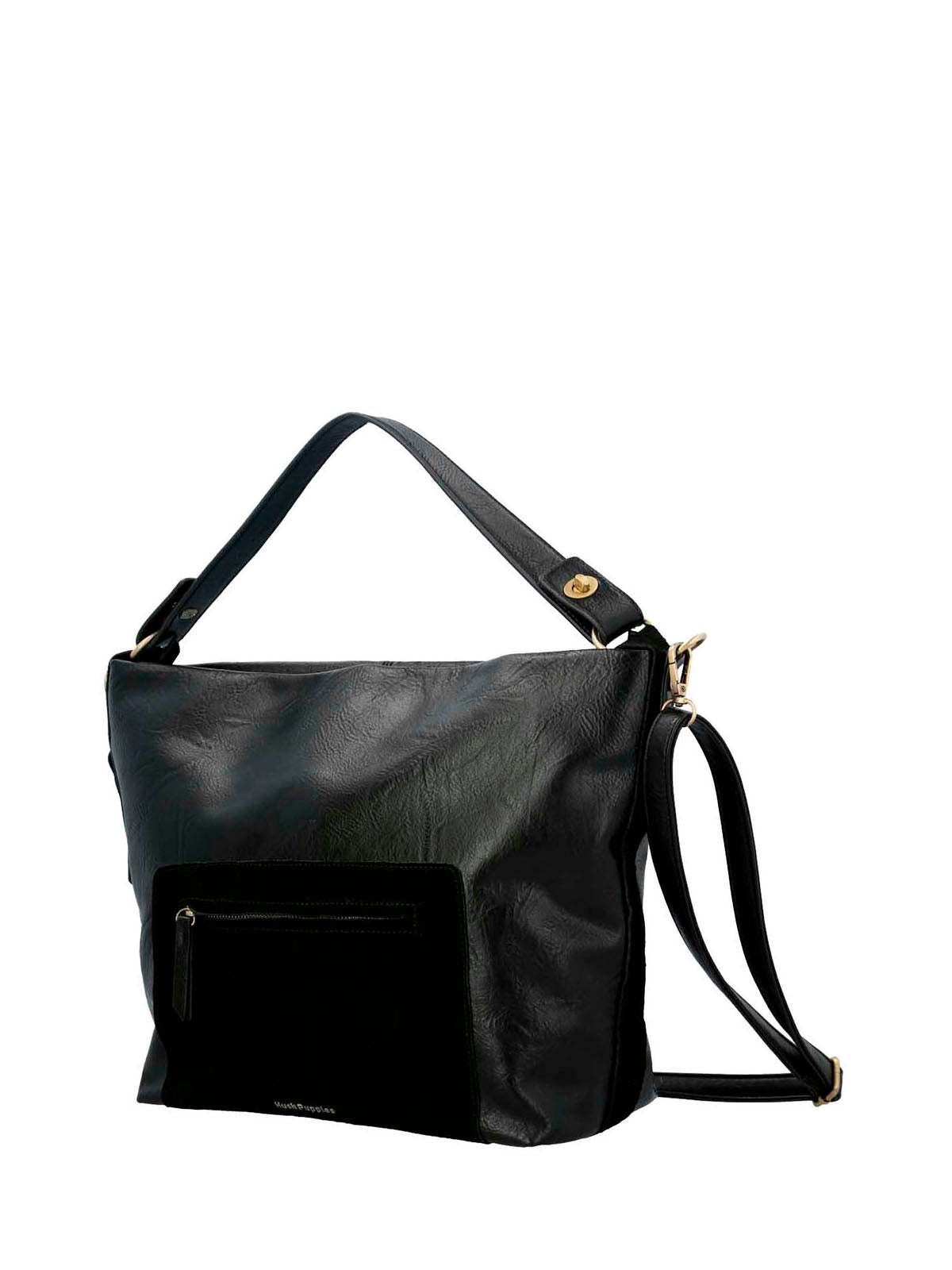 Cartera Ecocuero Mujer Laryn Hobo Negro Hush Puppies | Hush Puppies