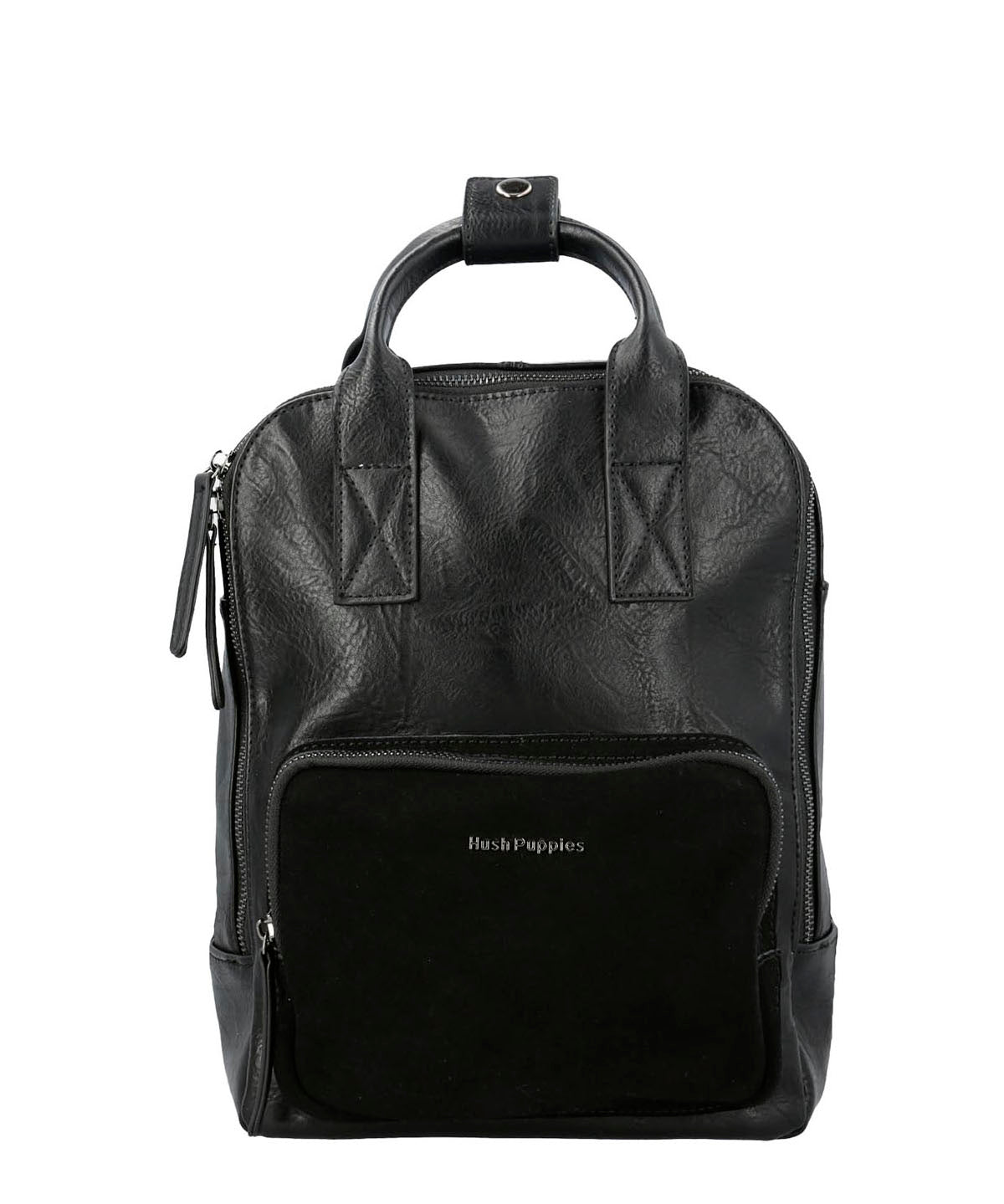 Mochila Ecocuero Mujer Lowri Back Negro Hush Puppies | Hush Puppies