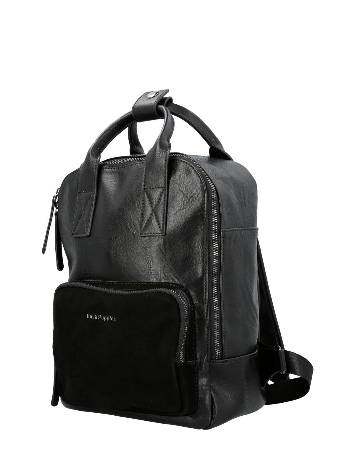 Mochila Ecocuero Mujer Lowri Back Negro Hush Puppies | Hush Puppies