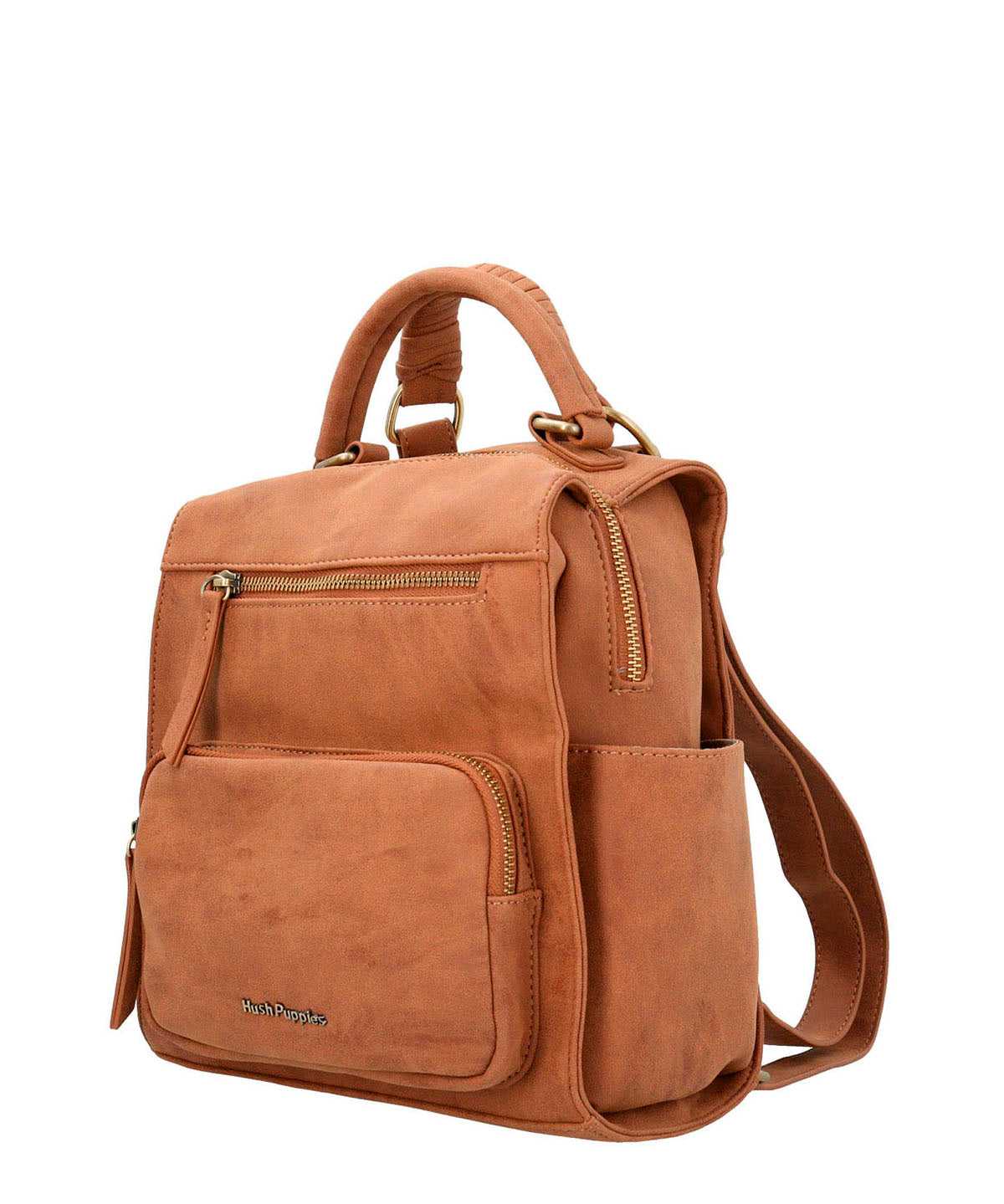 Cartera Mochila Ecocuero Mujer Date Backbag Café Hush Puppies | Hush Puppies