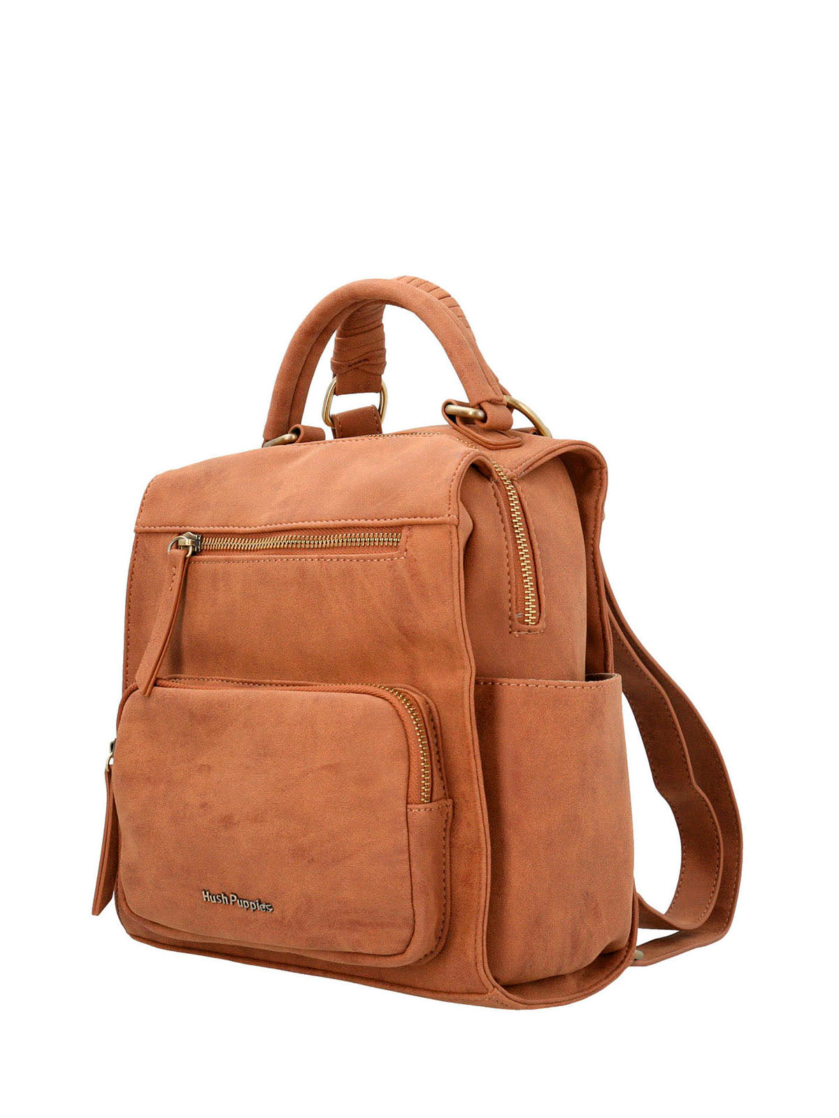 Cartera Mochila Ecocuero Mujer Date Backbag Café Hush Puppies | Hush Puppies
