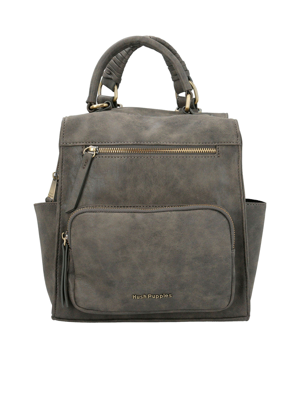 Cartera Mochila Ecocuero Mujer Date Backbag Gris Hush Puppies | Hush Puppies