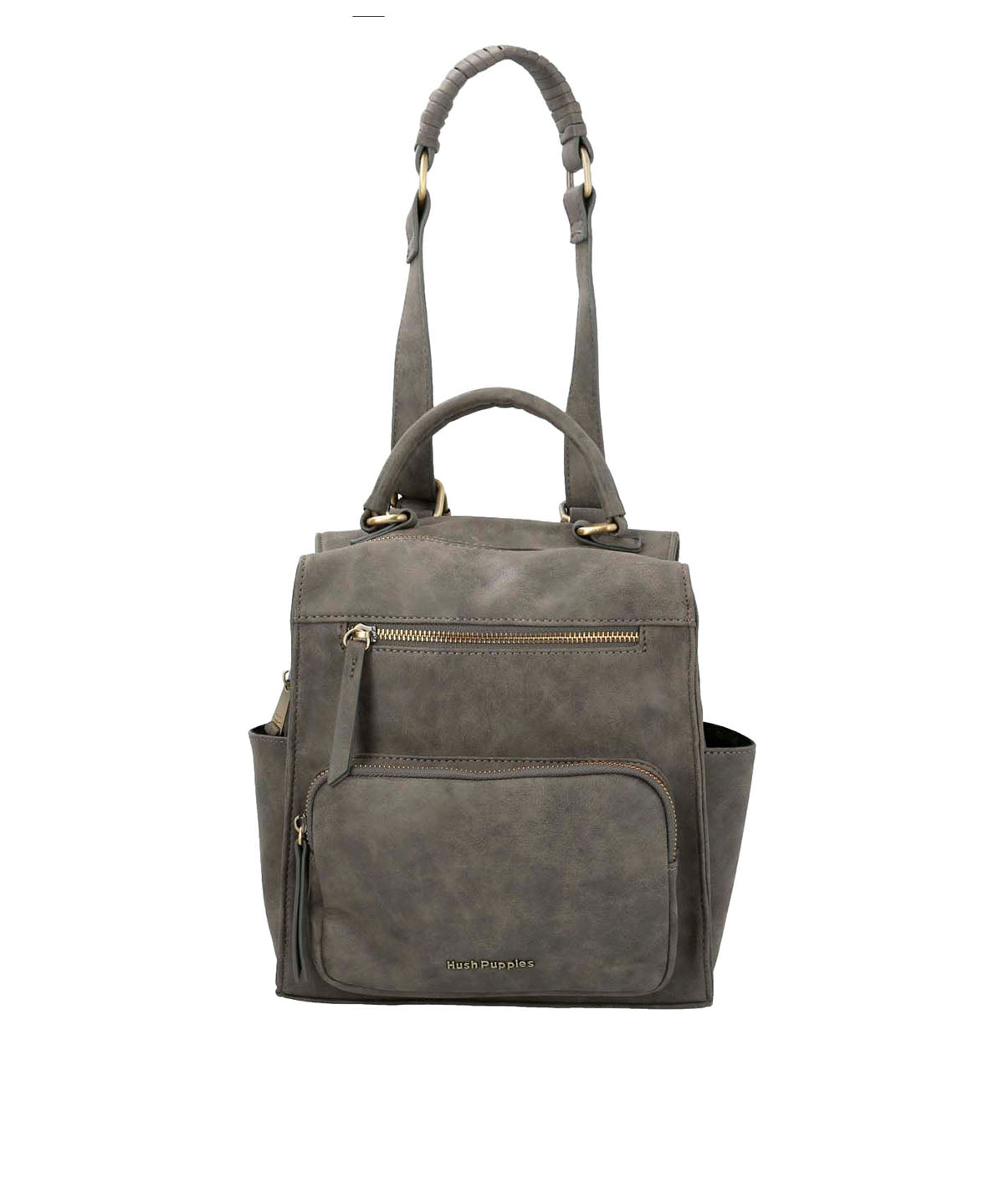 Cartera Mochila Ecocuero Mujer Date Backbag Gris Hush Puppies | Hush Puppies
