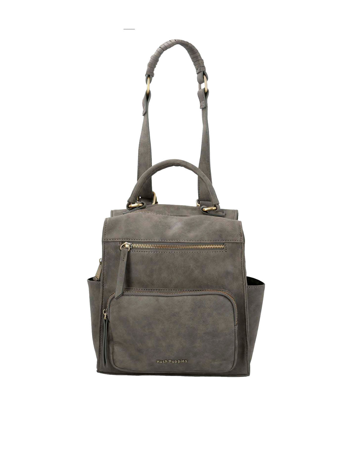 Cartera Mochila Ecocuero Mujer Date Backbag Gris Hush Puppies | Hush Puppies