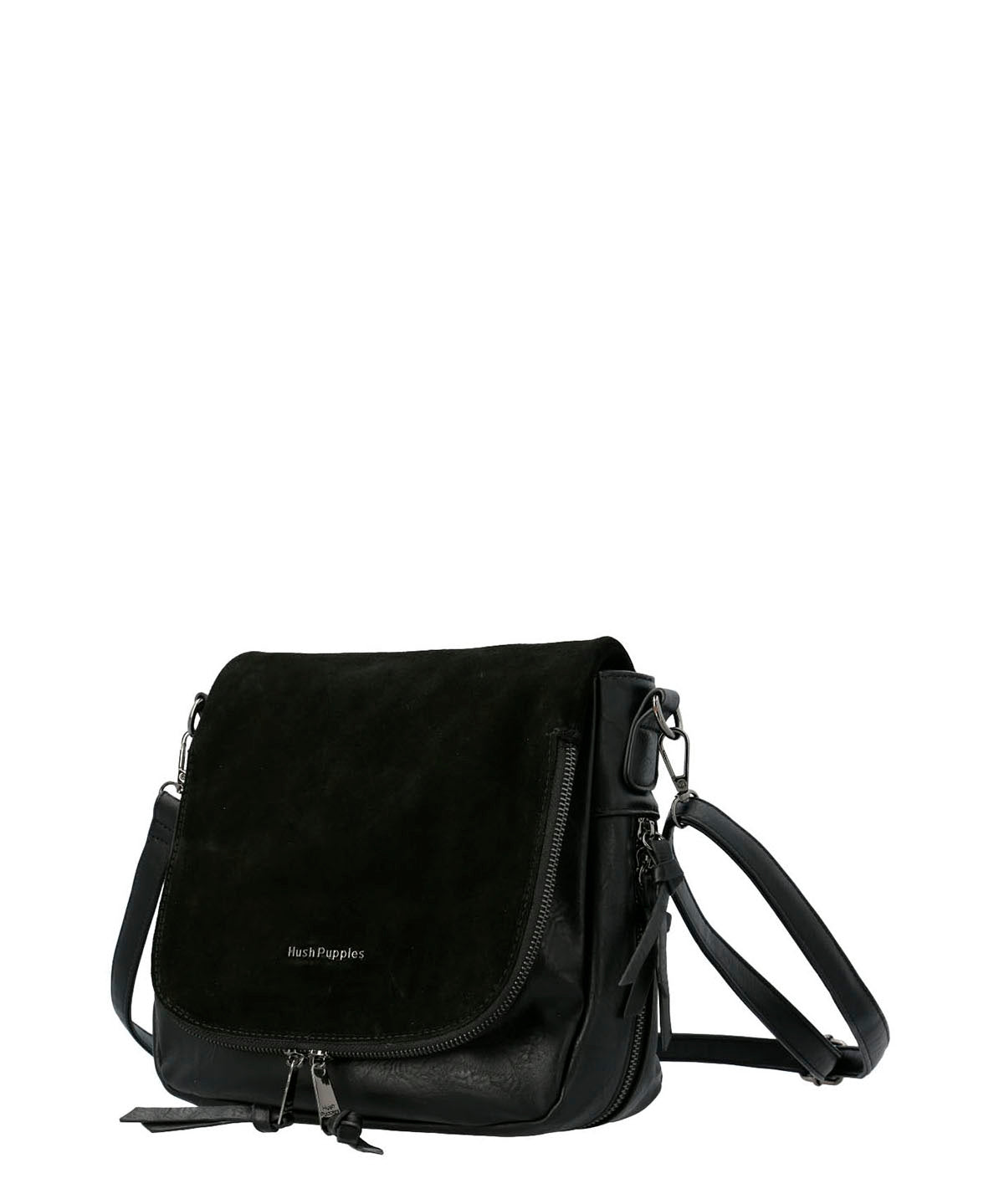 Cartera Ecocuero Mujer Leonni Cross Negro Hush Puppies | Hush Puppies