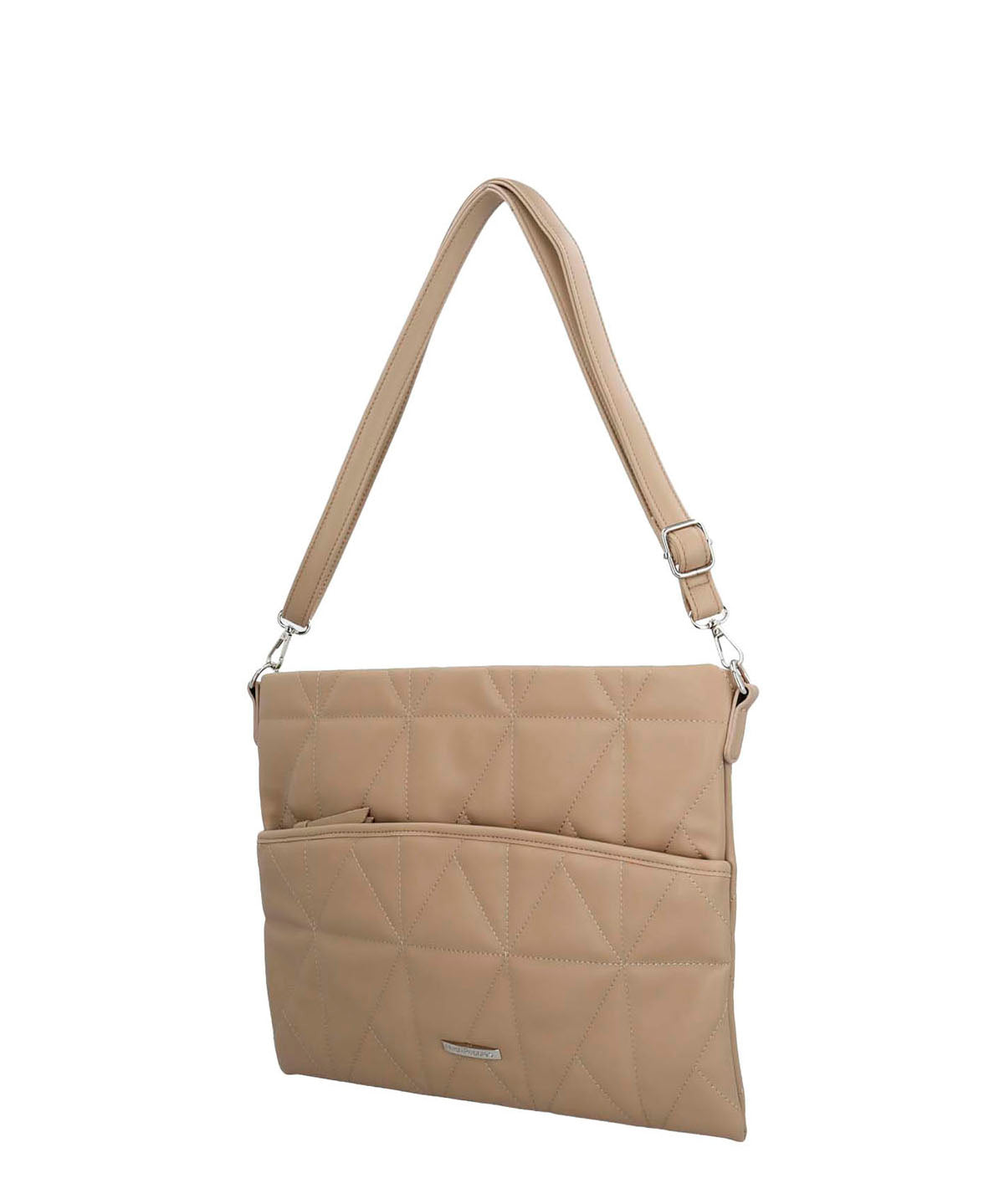 Bolso Notebook Ecocuero Mujer Quilt Case Beige/Crudo Hush Puppies | Hush Puppies