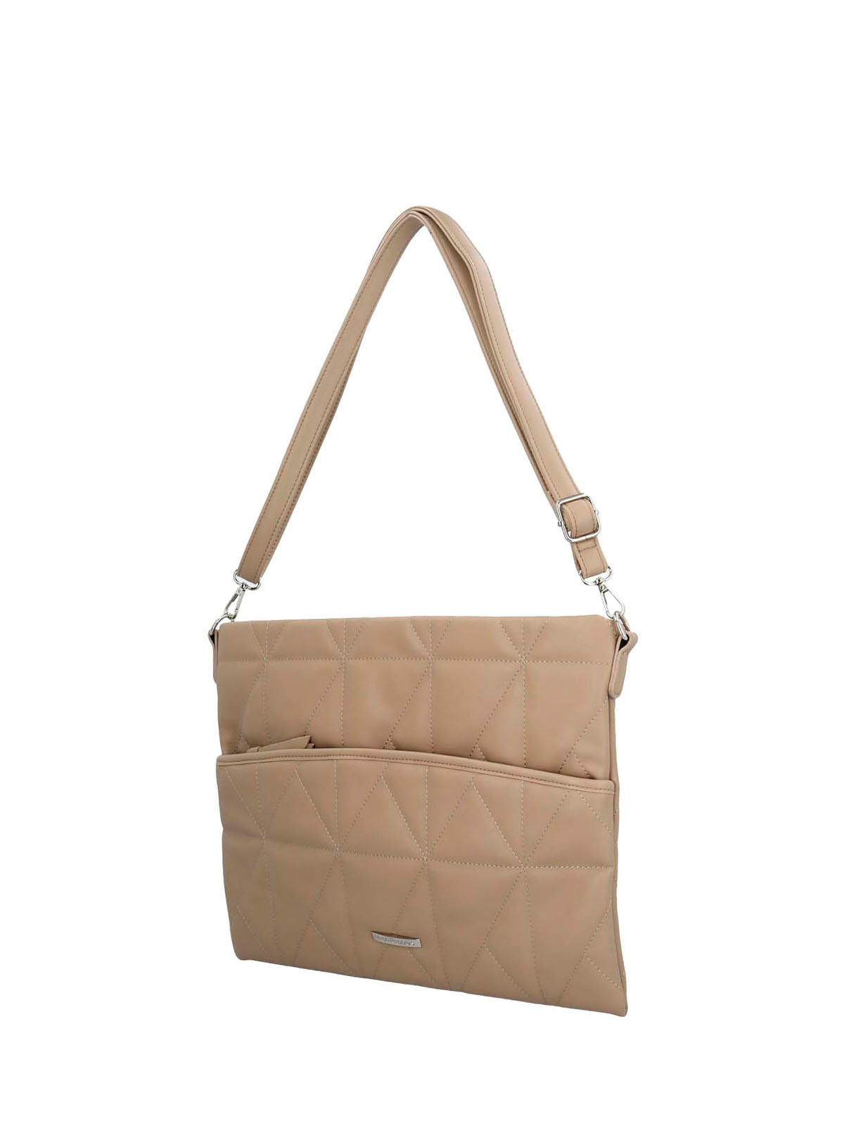 Bolso Notebook Ecocuero Mujer Quilt Case Beige/Crudo Hush Puppies | Hush Puppies