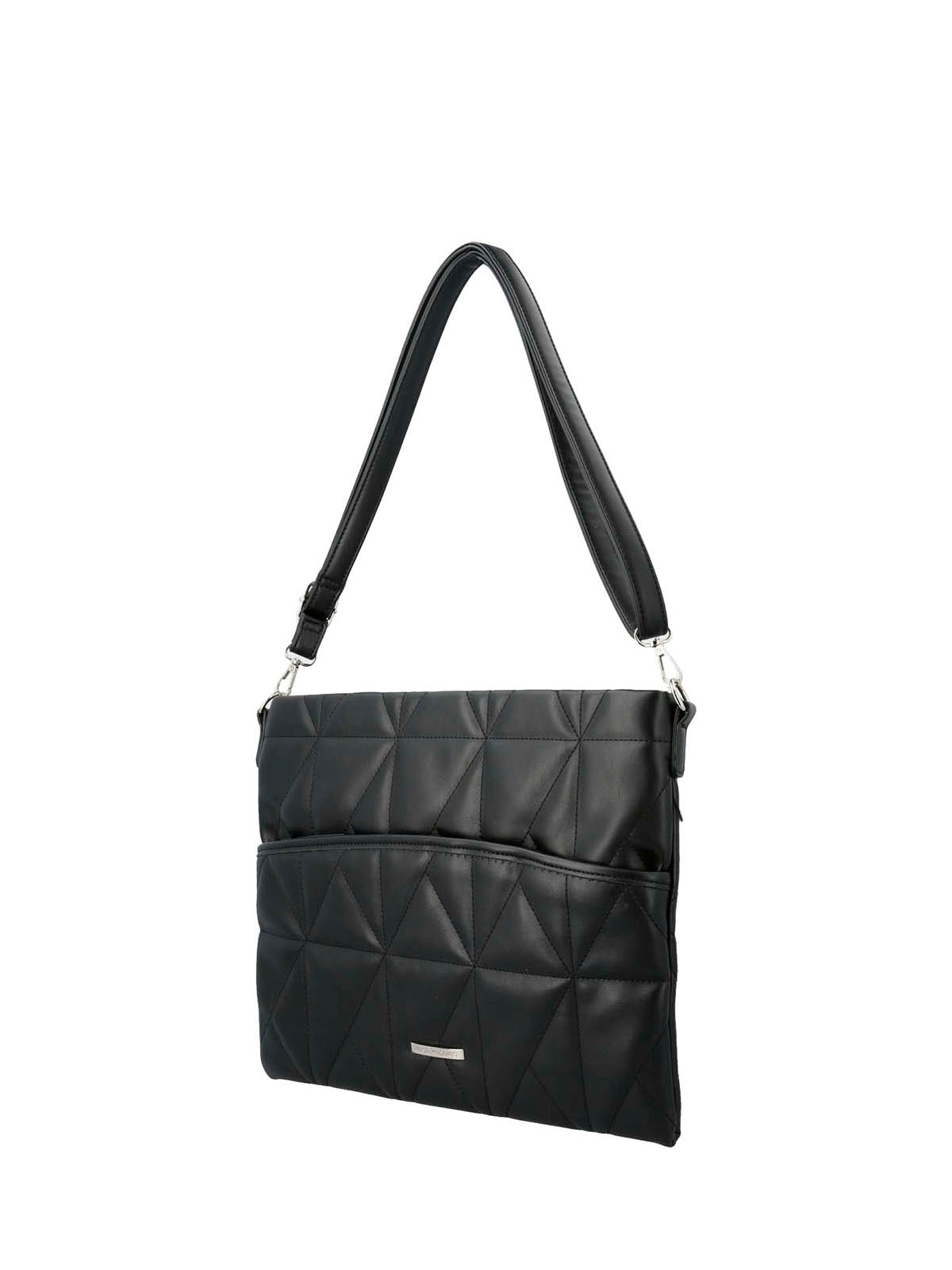 Bolso Notebook Ecocuero Mujer Quilt Case Negro Hush Puppies | Hush Puppies