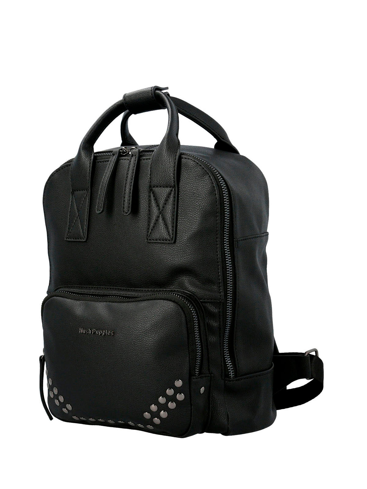Mochila Ecocuero Mujer Karol Back Negro Hush Puppies | Hush Puppies