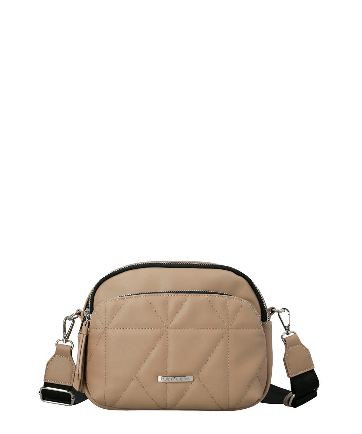 Cartera Ecocuero Mujer Quilt Cross Beige/Crudo Hush Puppies | Hush Puppies